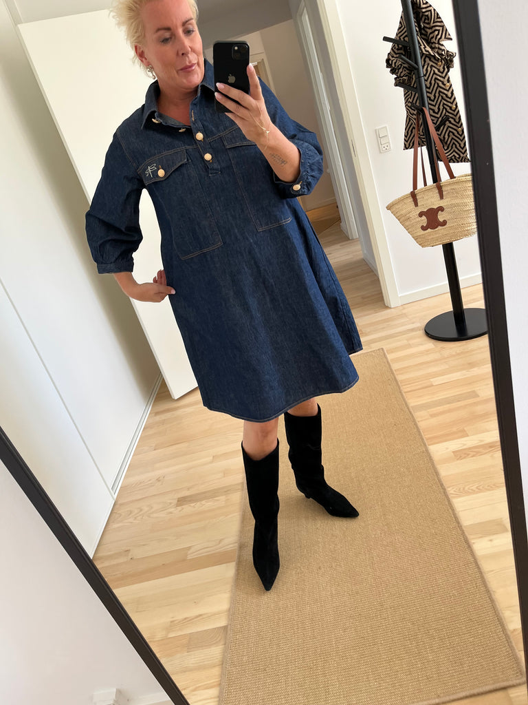 Gaspar 2507720 Rio denim dress dark