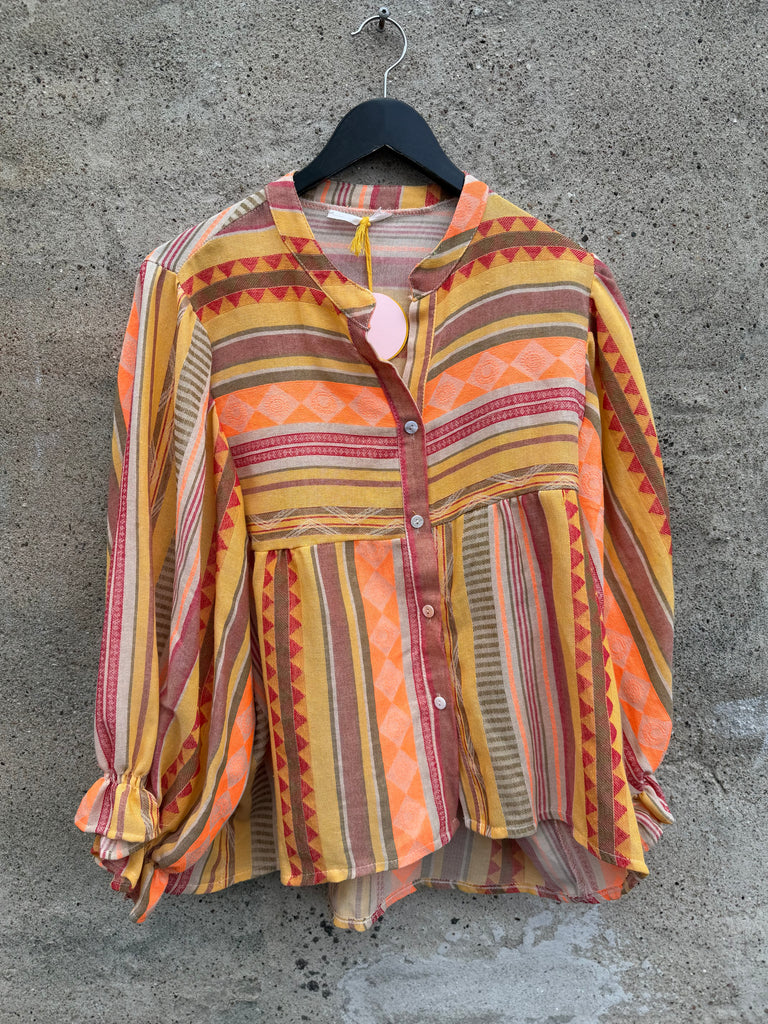 By Engbork Villa boheme bluse stripe yellow