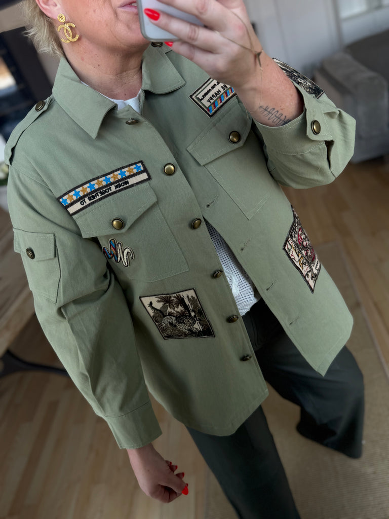 Boho Love B1328 Army jakke