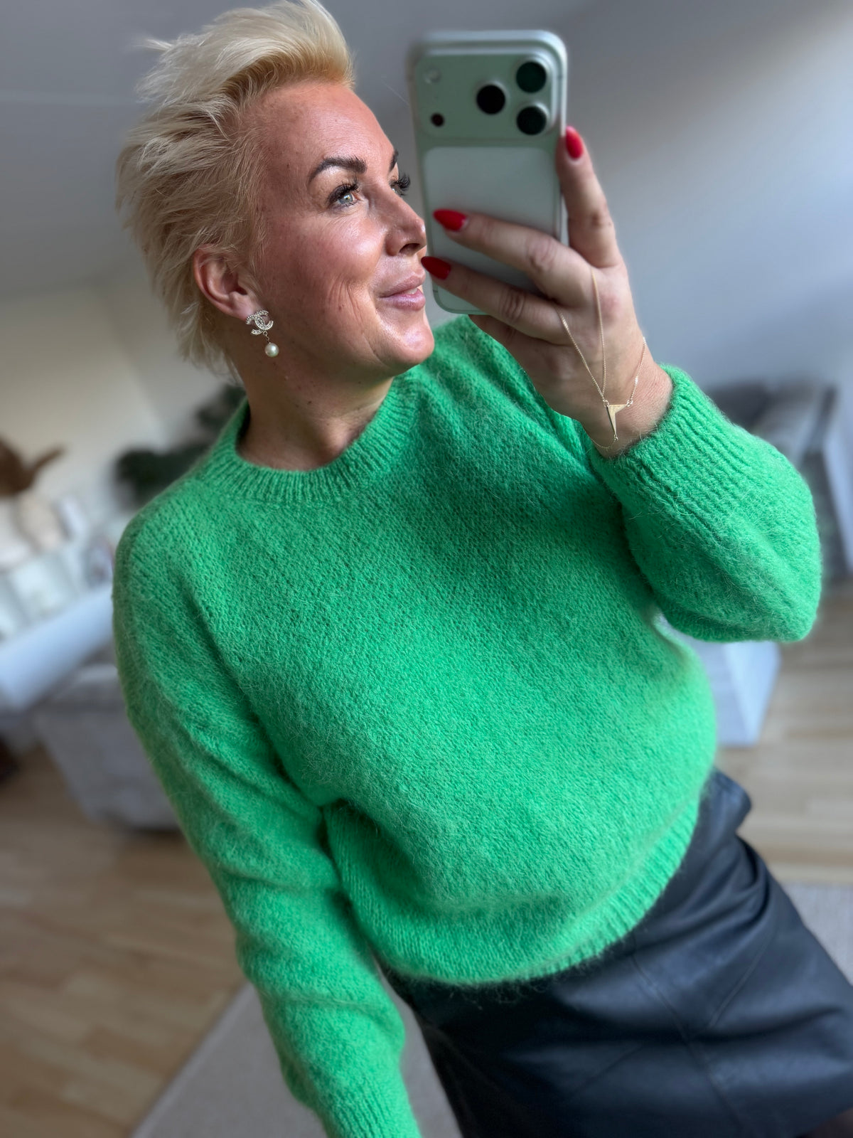 CABANA Living 8862 Malea mohair orange G green