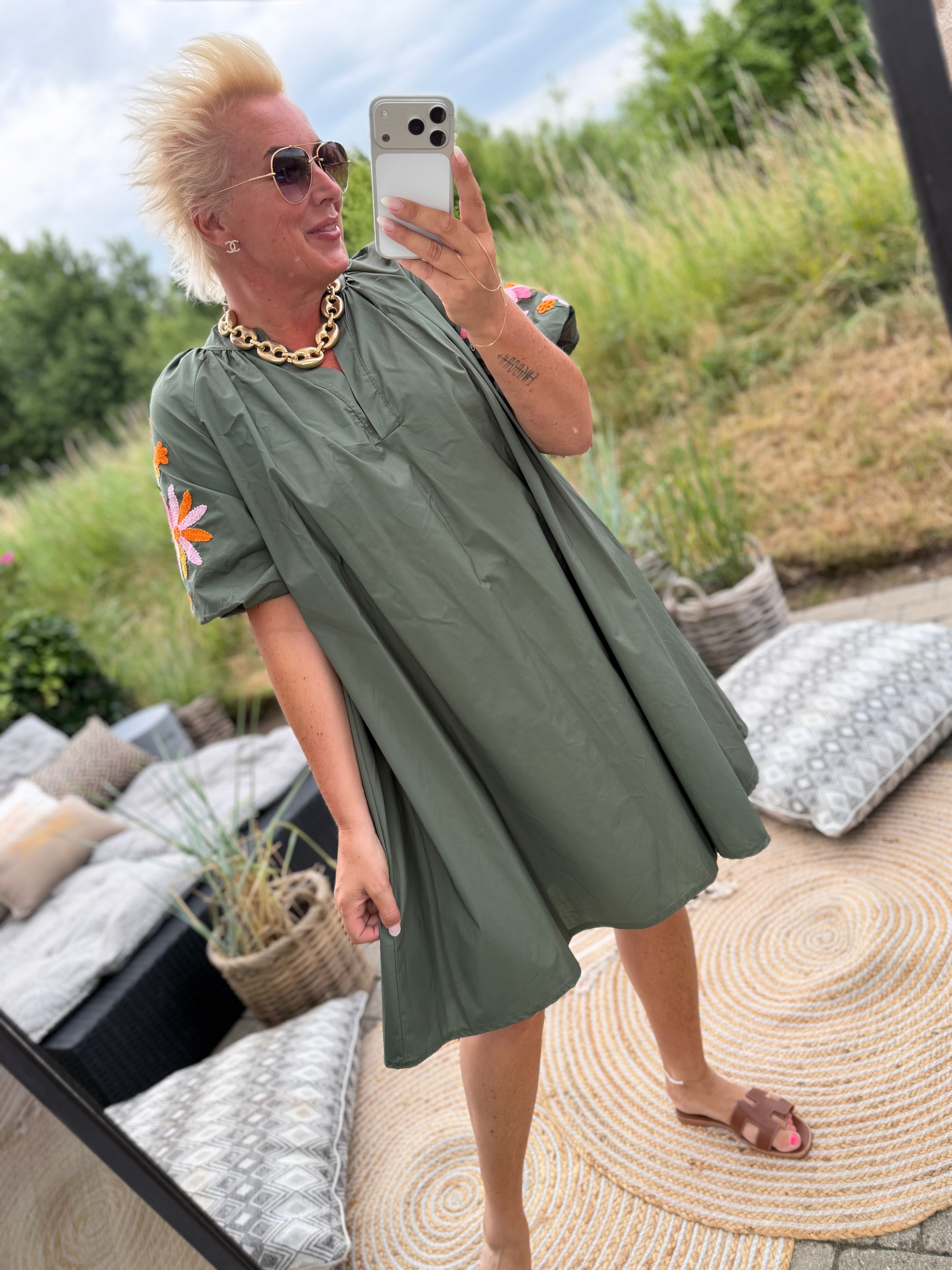 Boho Love B1402 dress army