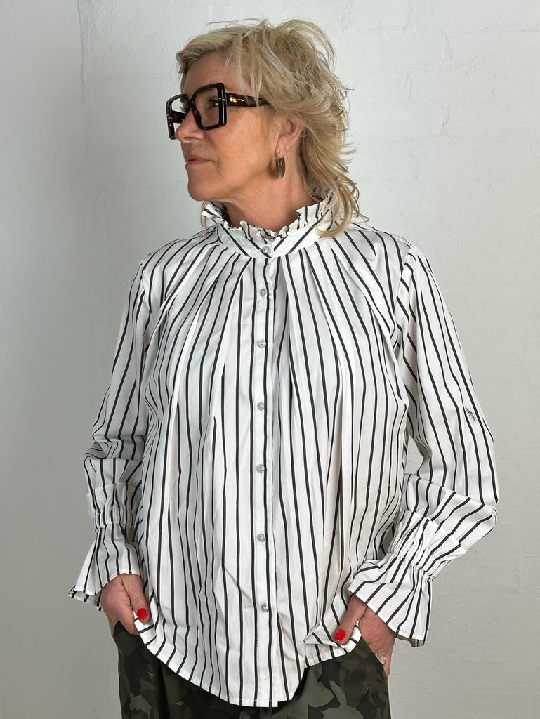 Gaspar 2601307 Himalaya stripe shirt white