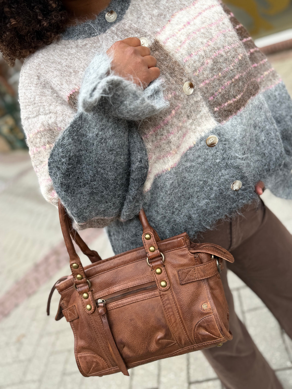 LECOCO 35288 Maja cardigan coffee