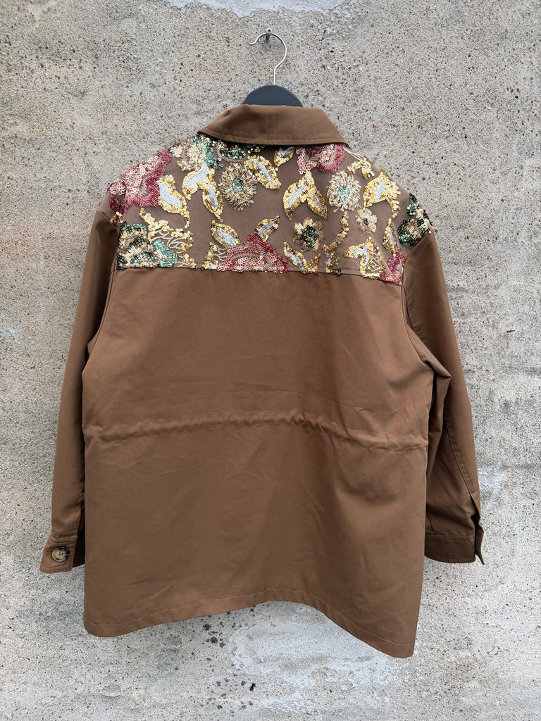 Qnuz 9174 Canvas jacket sequins