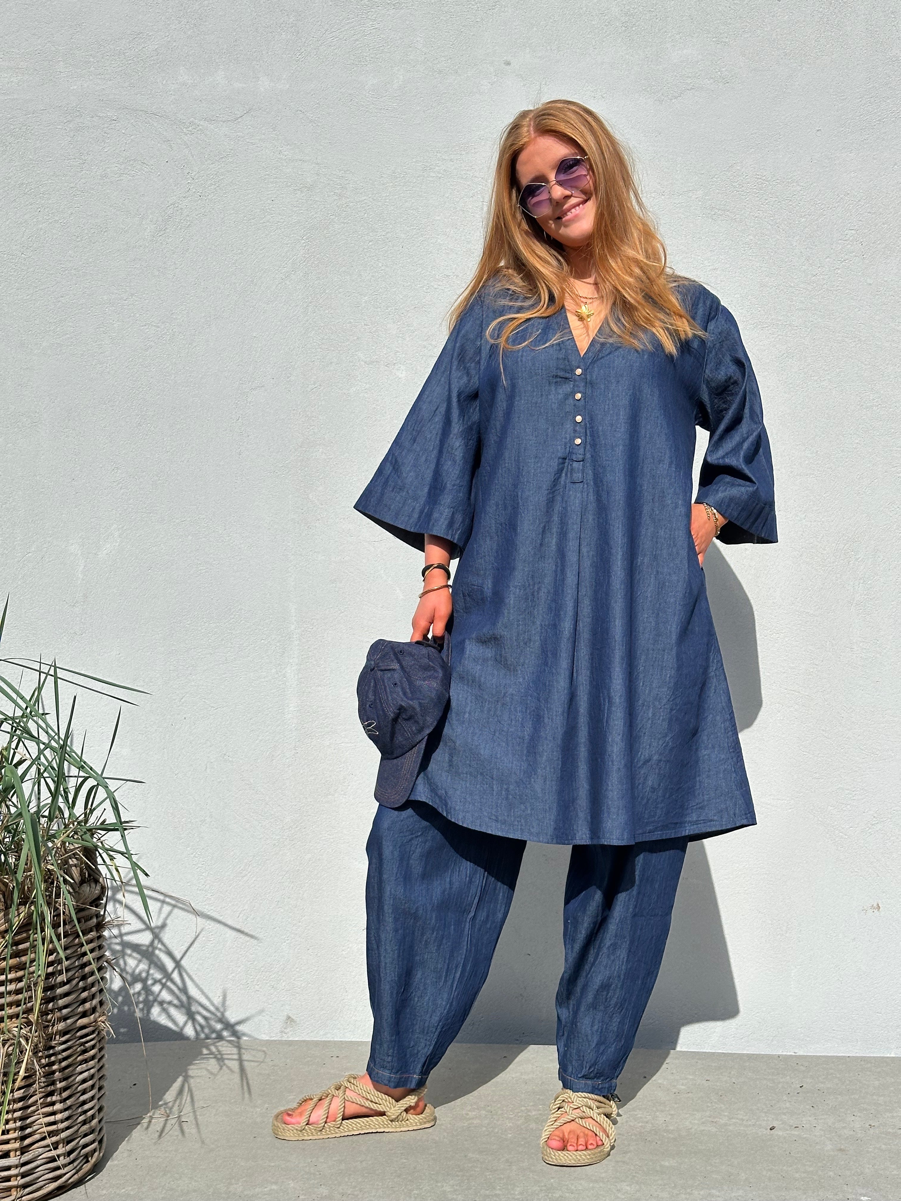 Gaspar 2601707 Mumbai short dress denim