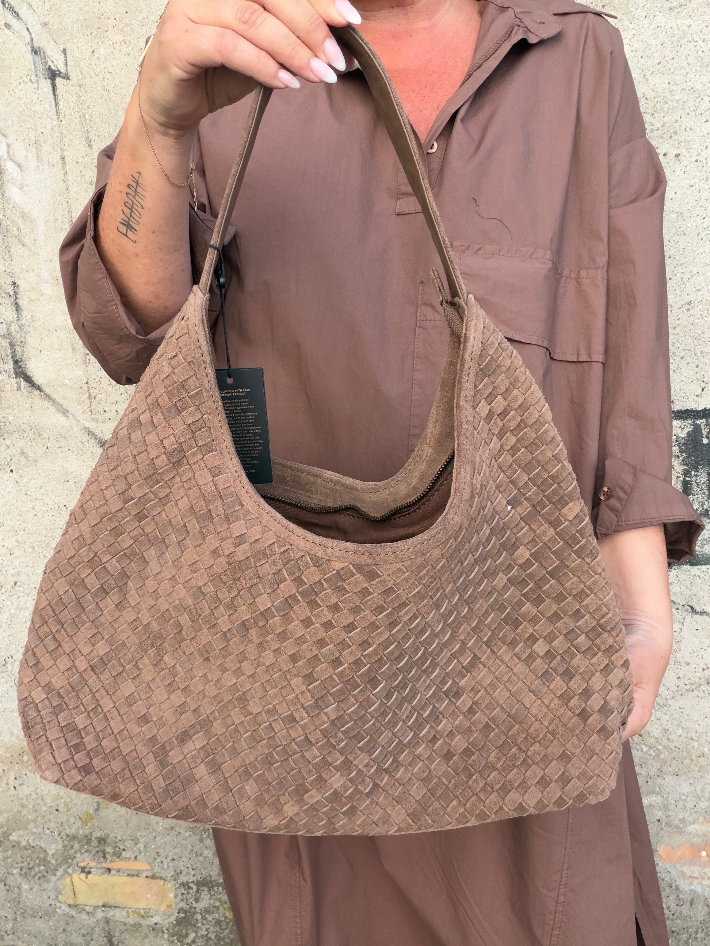 Depeche 17076 Berlin handbag mud