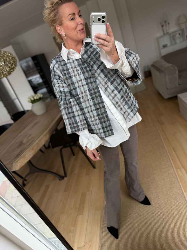 Depeche 51378 Ava pants flare suede taupe