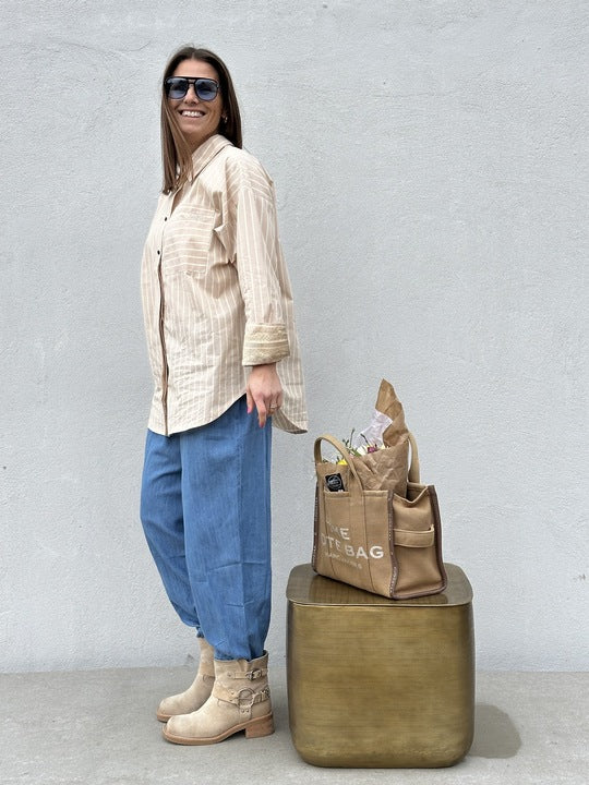 Gaspar 2610328 Skagen shirt stripe sand