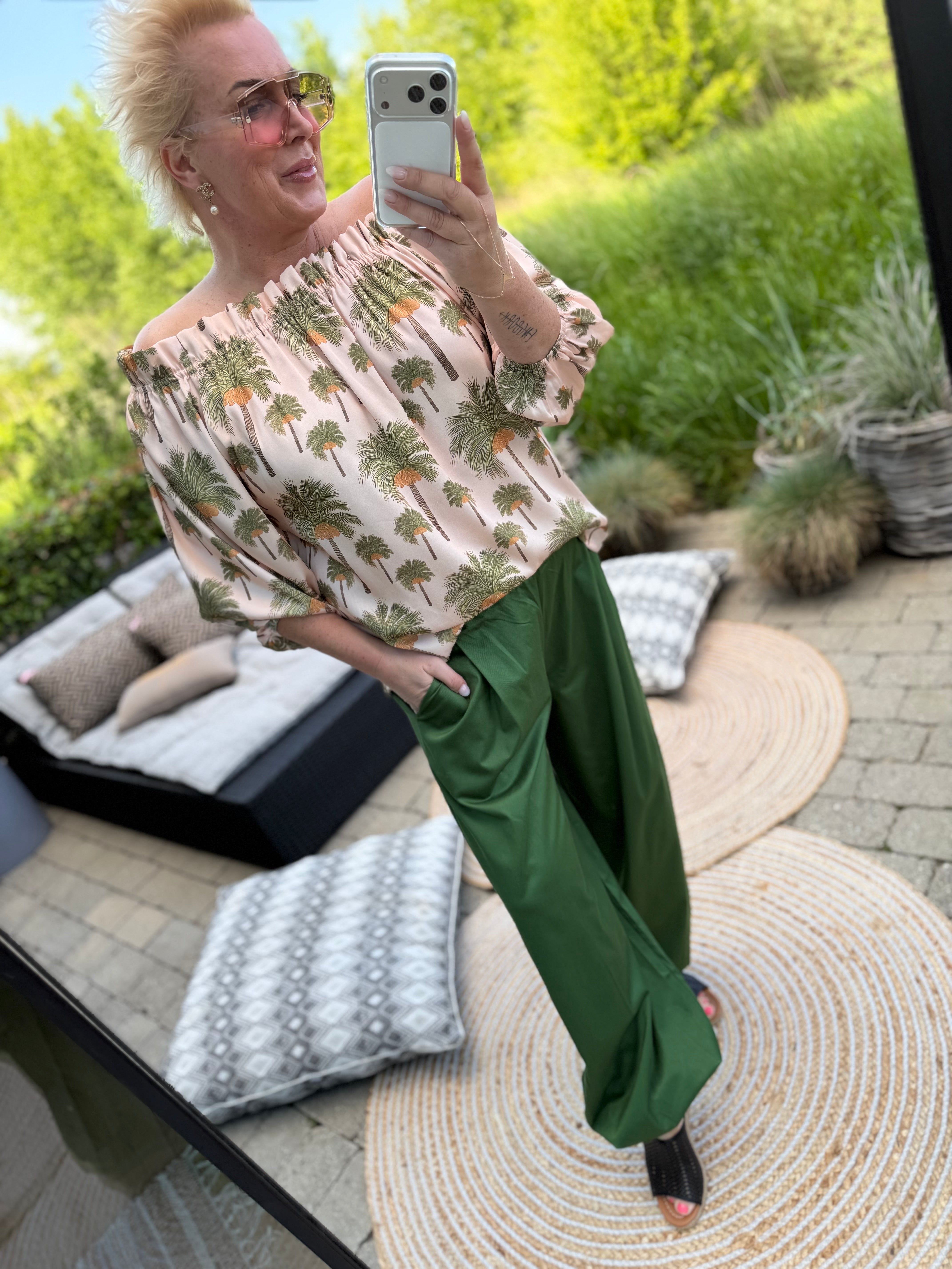 WAUW Bella ballon pants green