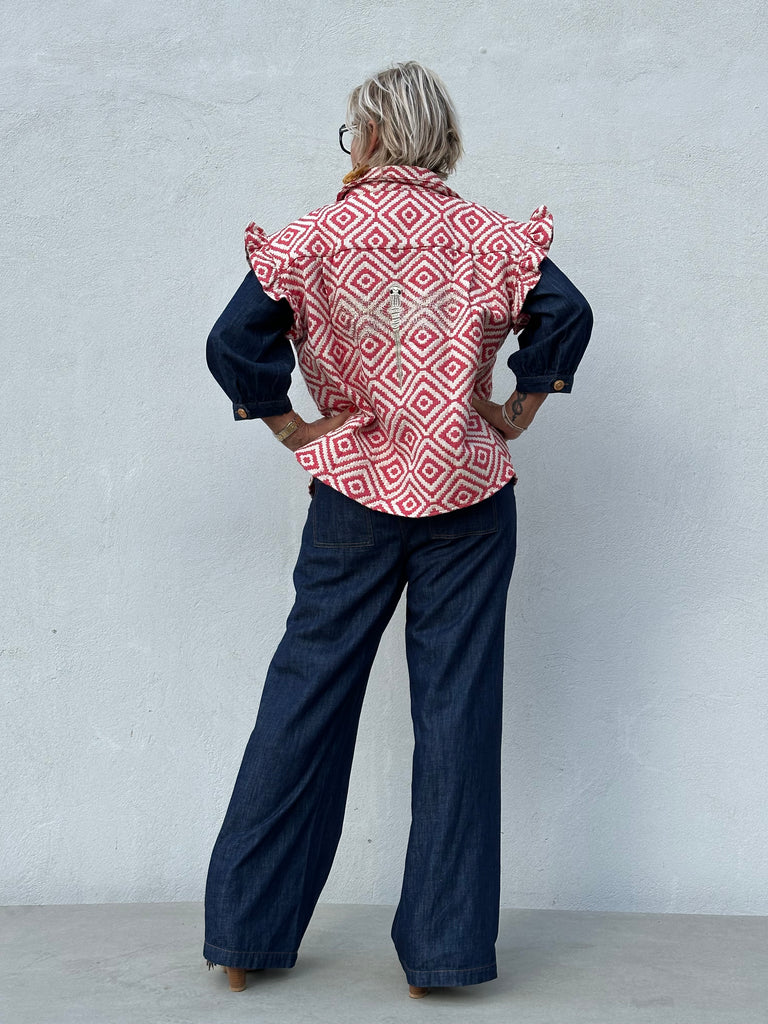 Gaspar 2510314 Toronto waistcoat red