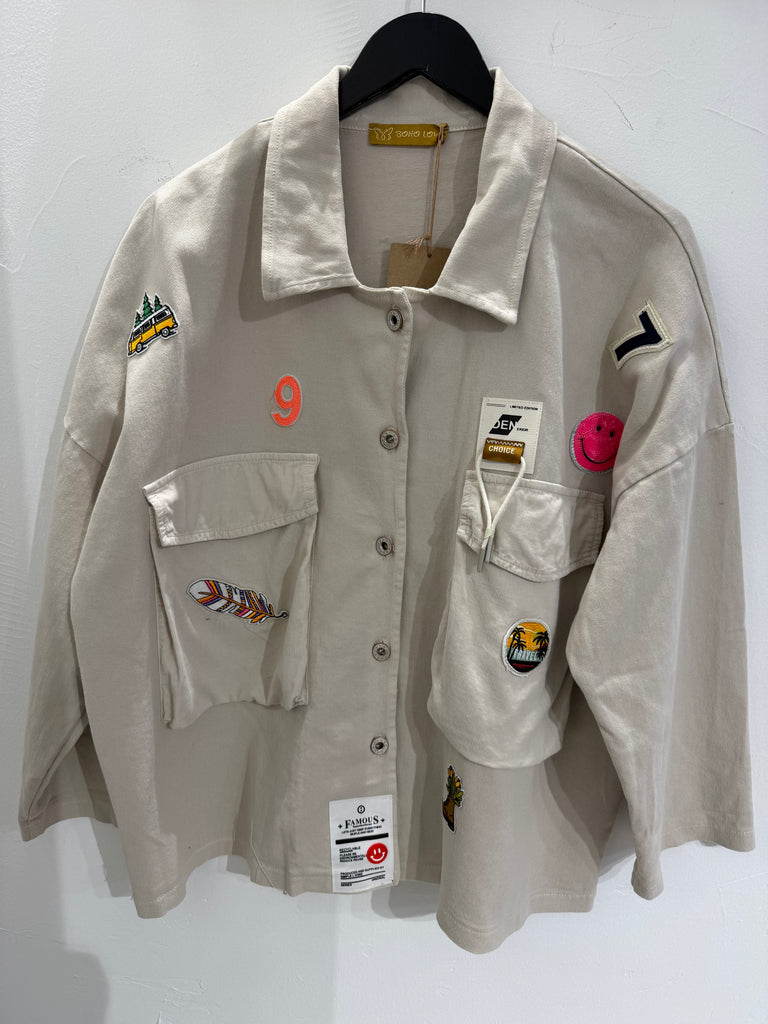 Boho Love B1315 kanvas jakke sand