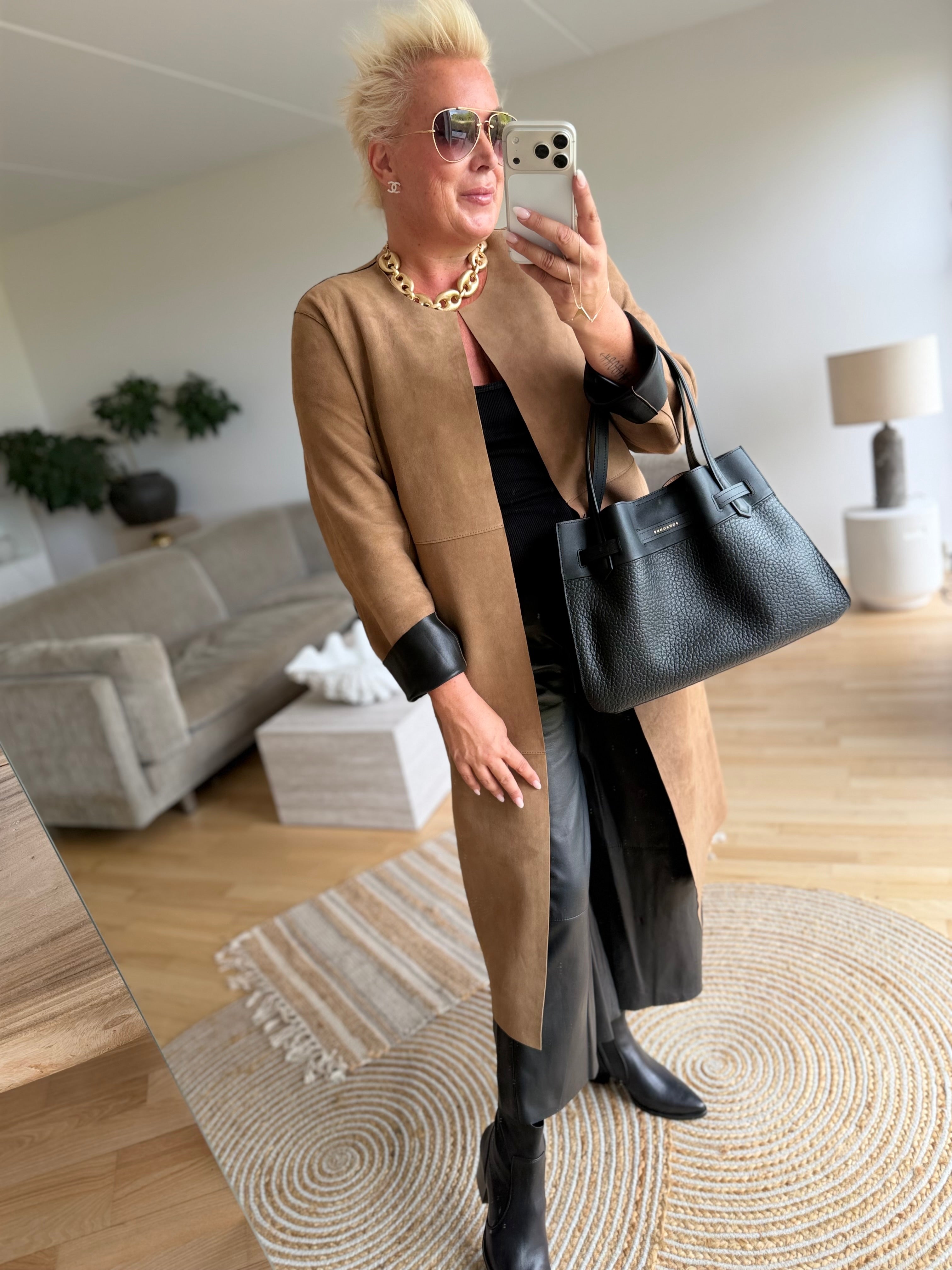 Depeche 51328 Zita jacket dusty Mud/black