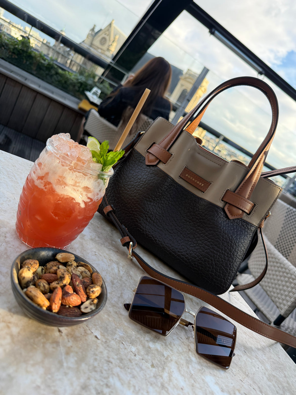 Pourchet Paris 20031 Blossom handbag M multi