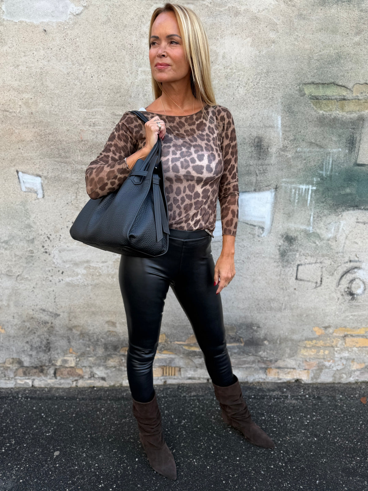 By Engbork Norfy coated leggins black