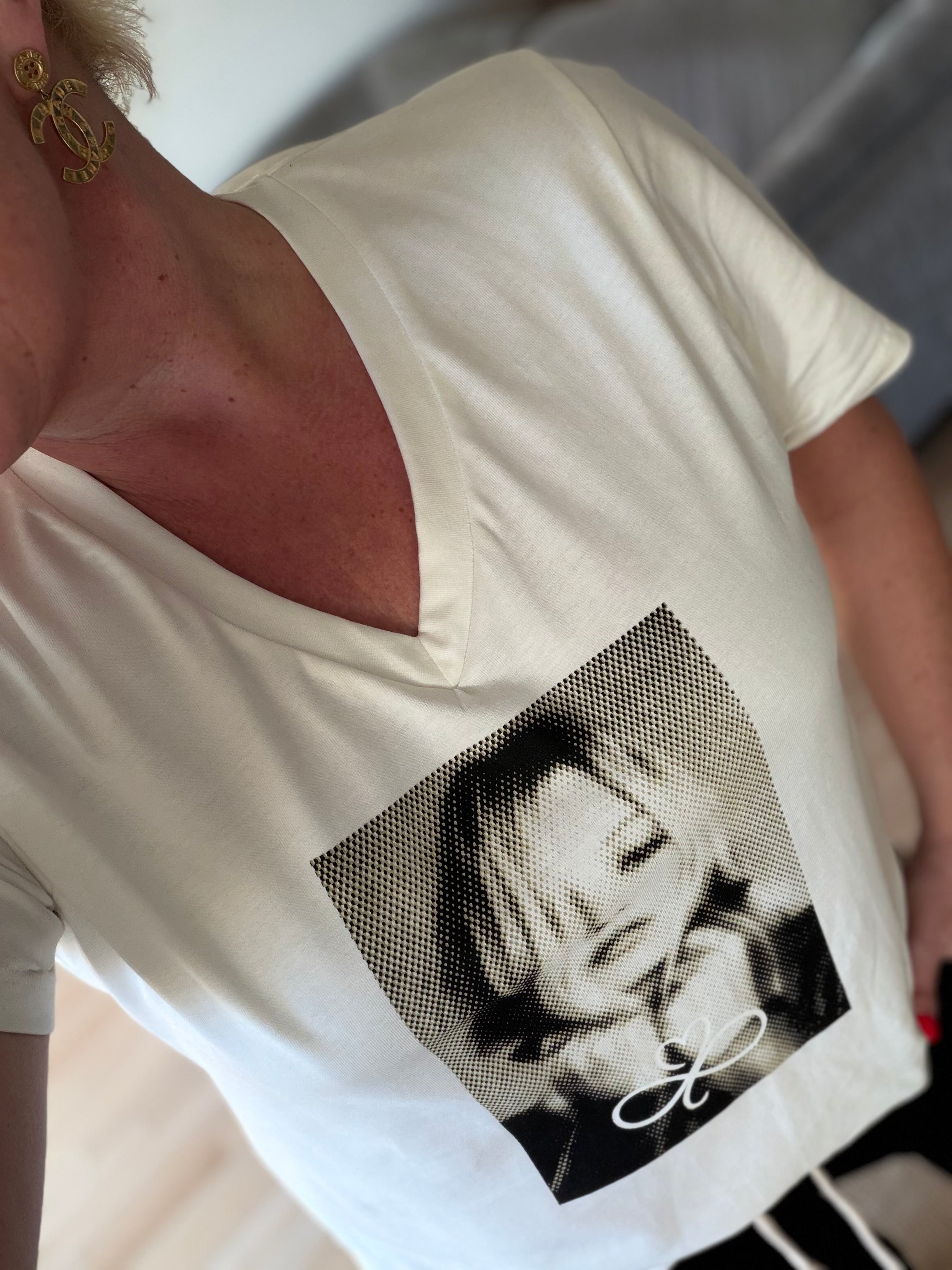 Costamani 2600501 Face V tee white