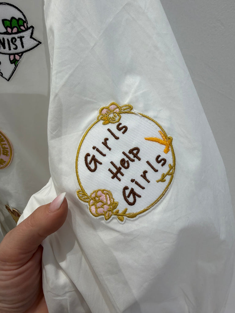 By Engbork Boss Babe skjorte white