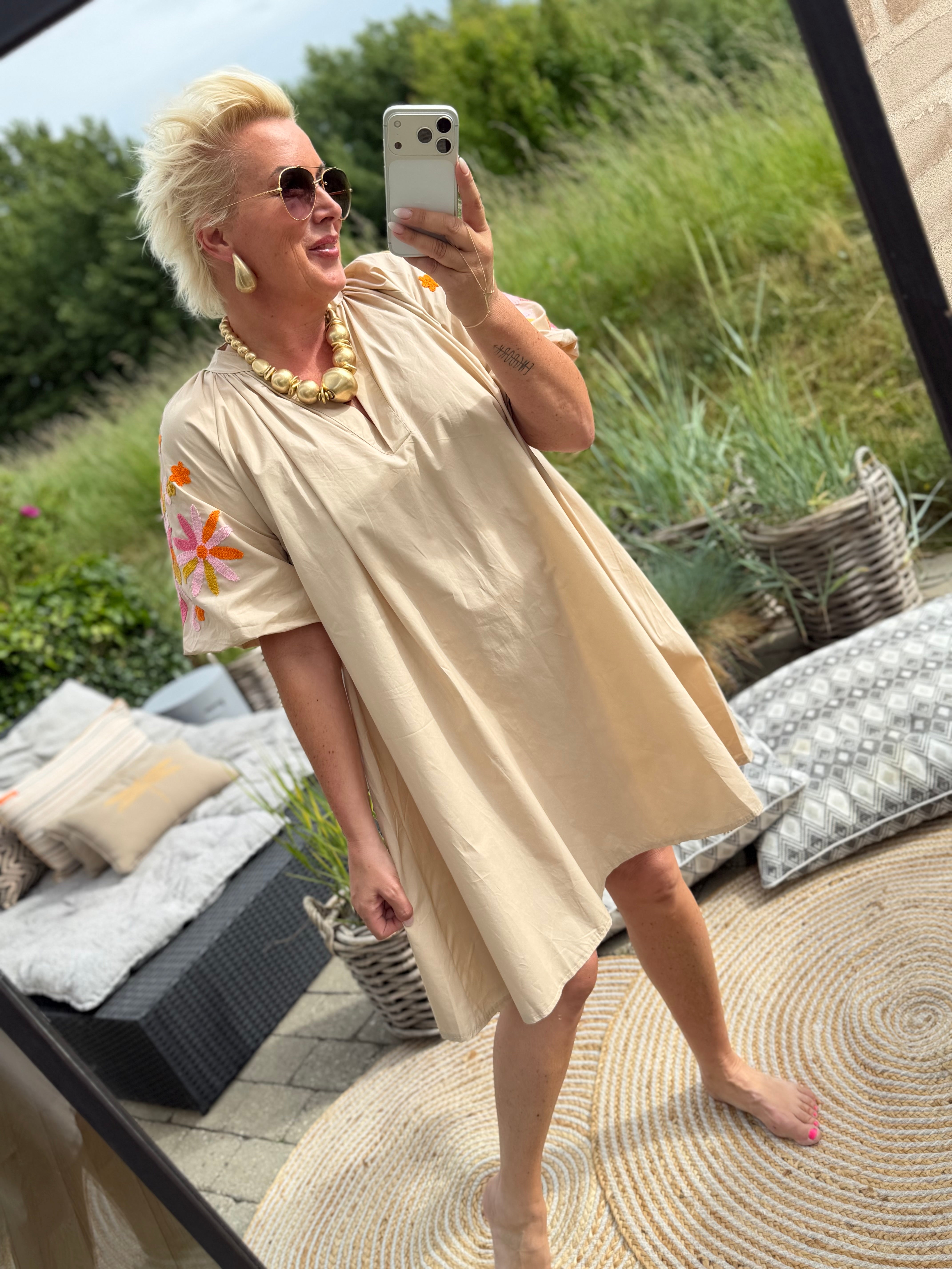 LECOCO 35240 Ingrid dress beige