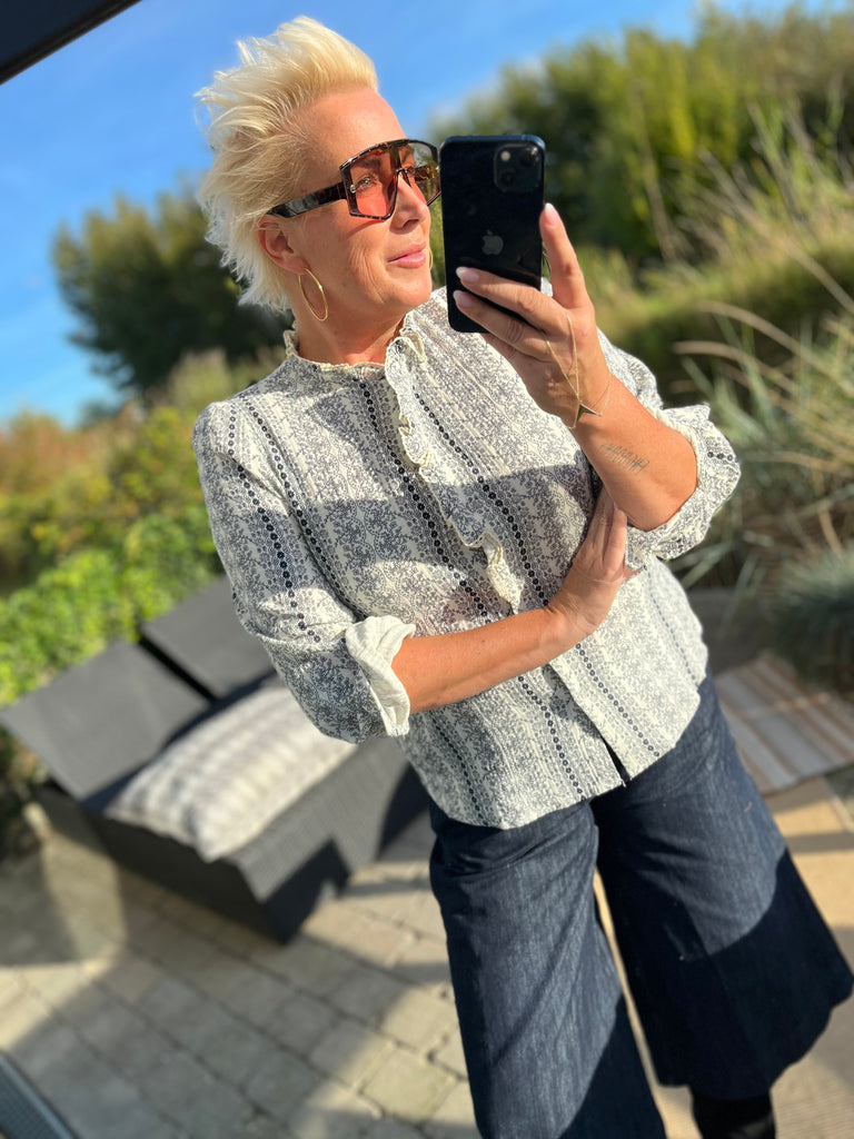 LECOCO 34950 skjorte navy