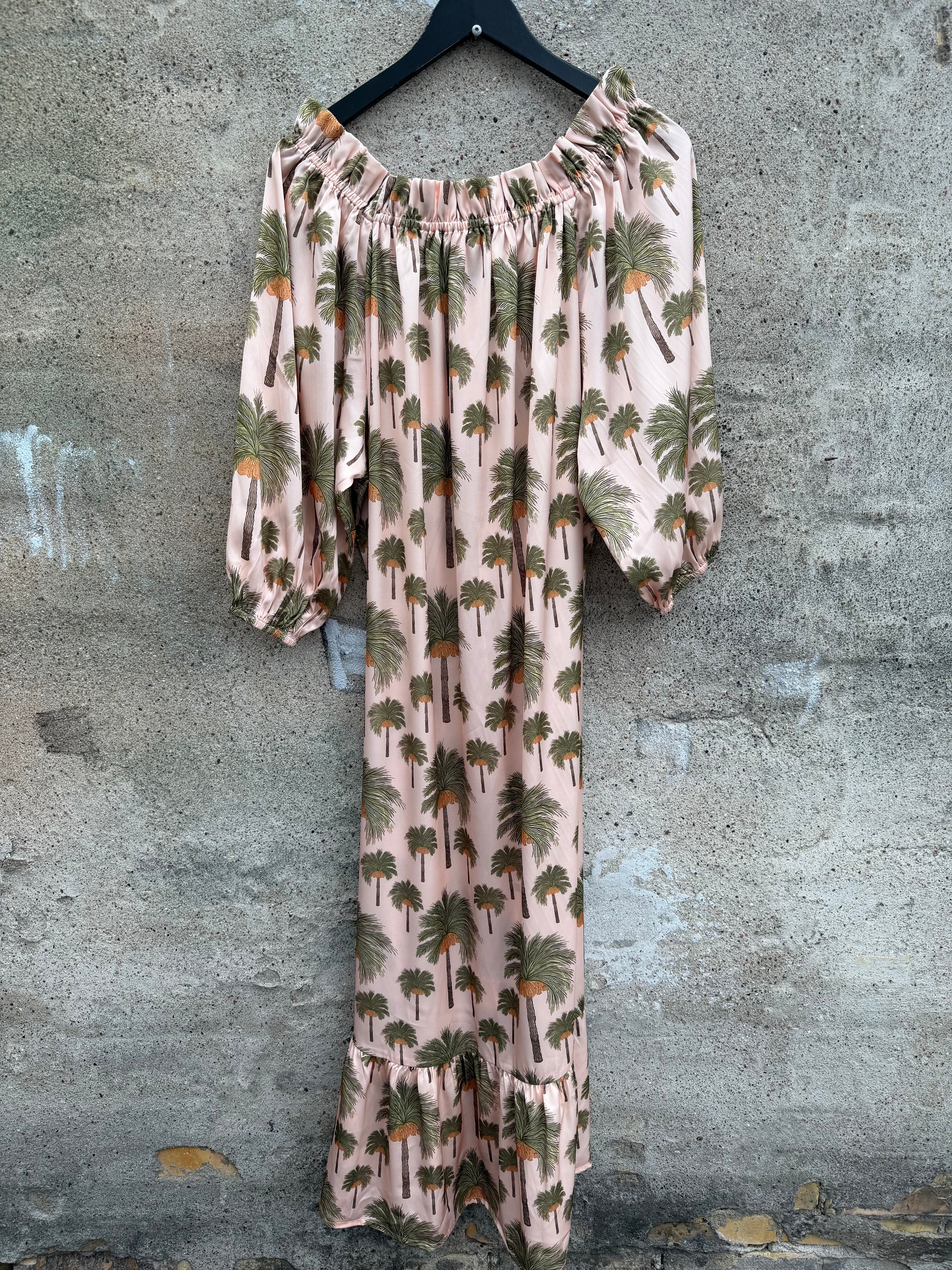Design By Laerke Elisabeth long dress nude palm