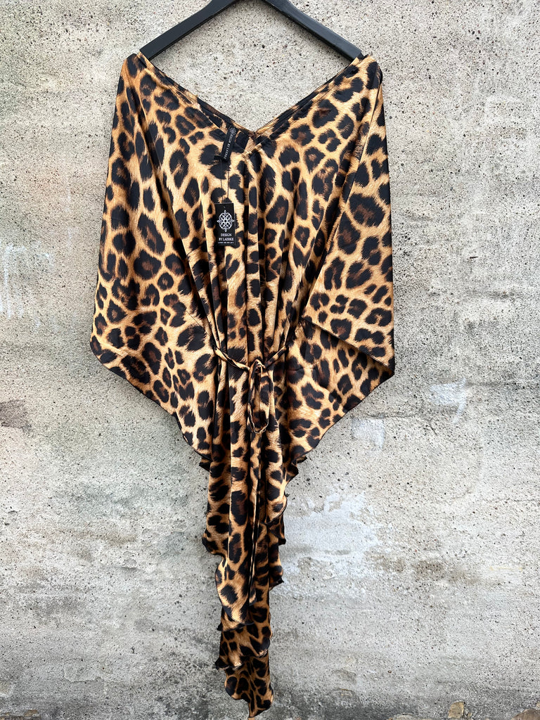 Design By Laerke Bat kjole leopard