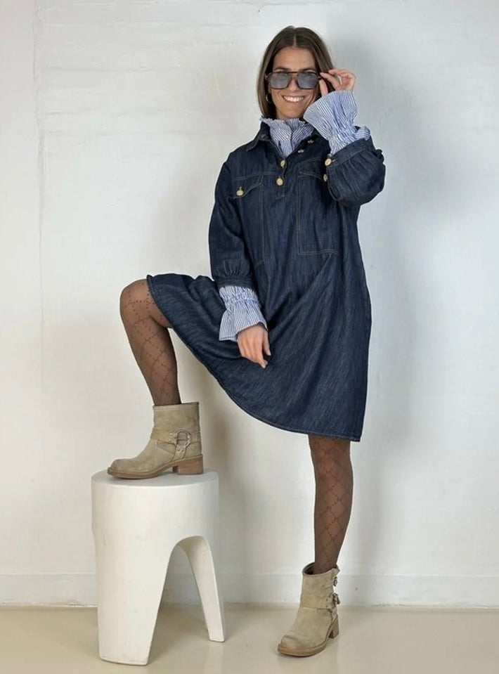 Gaspar 2507720 Rio denim dress dark