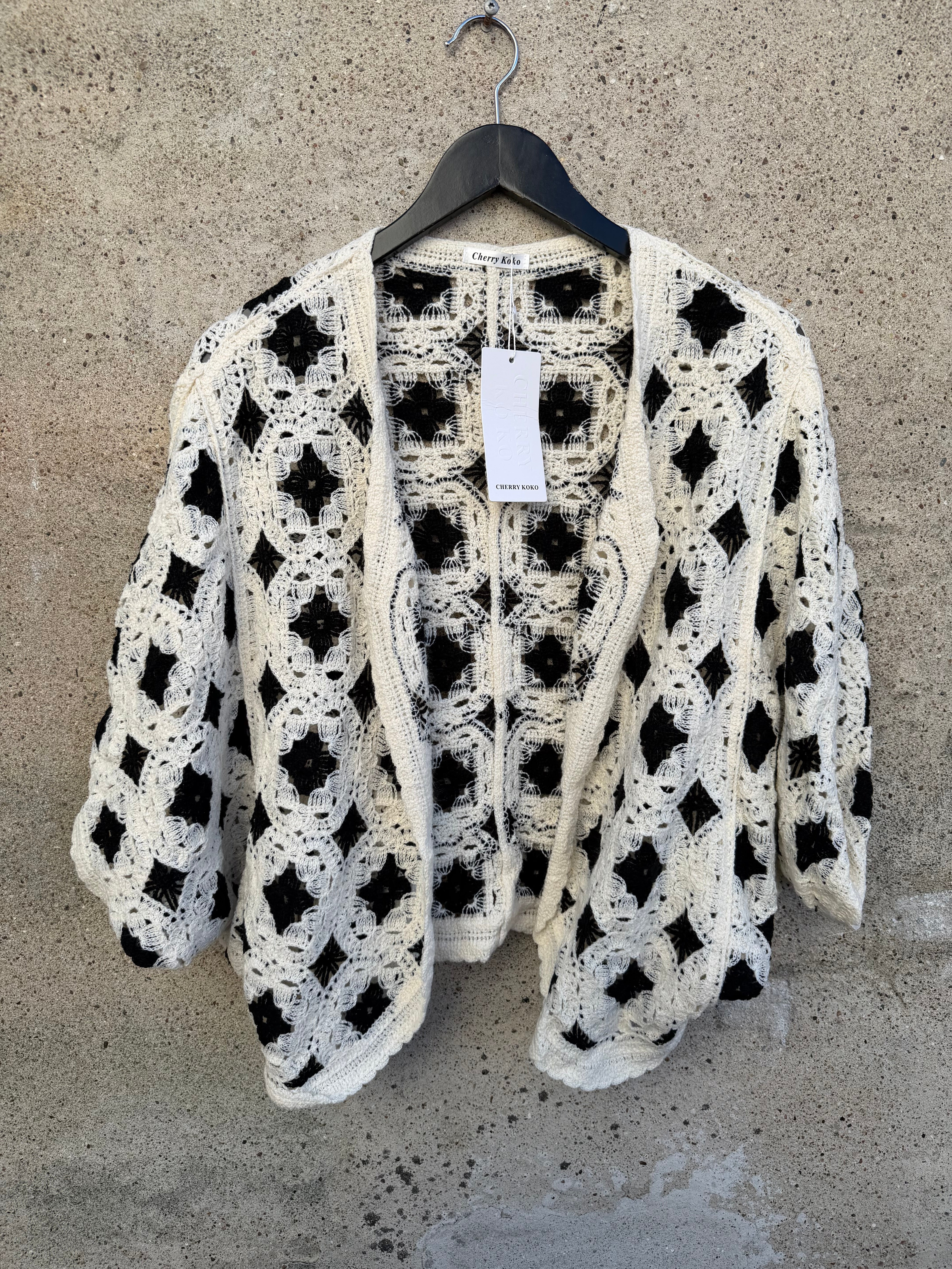 By Engbork Lily jacket crochet cream