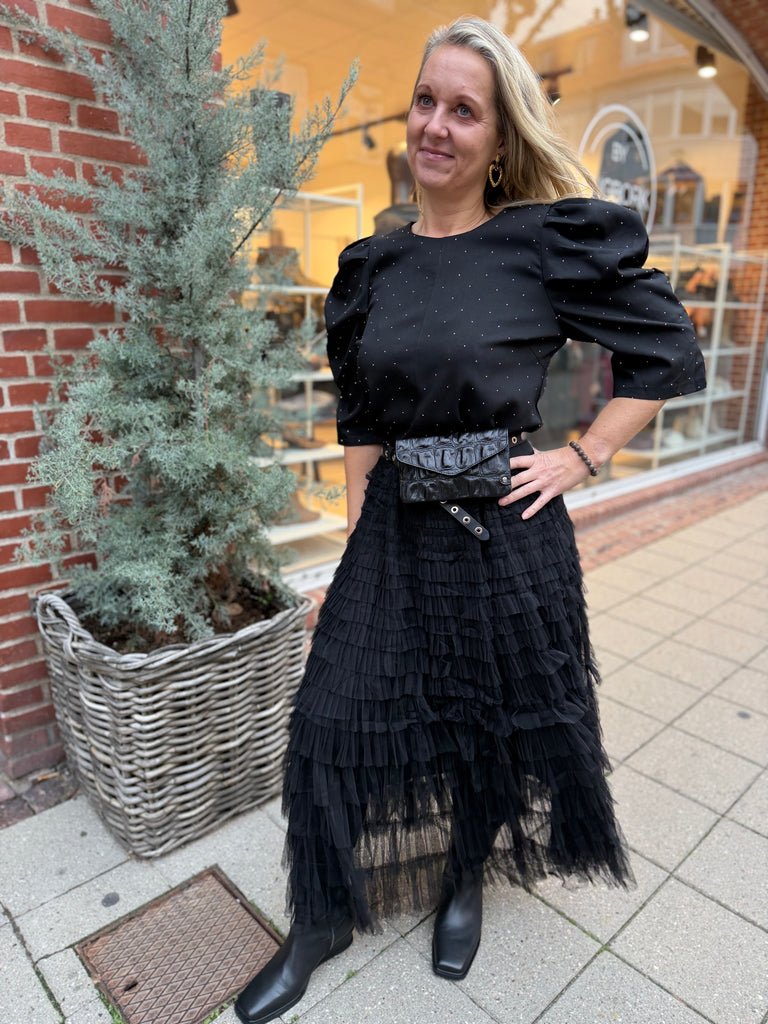 By Engbork Wonder tyl skirt black