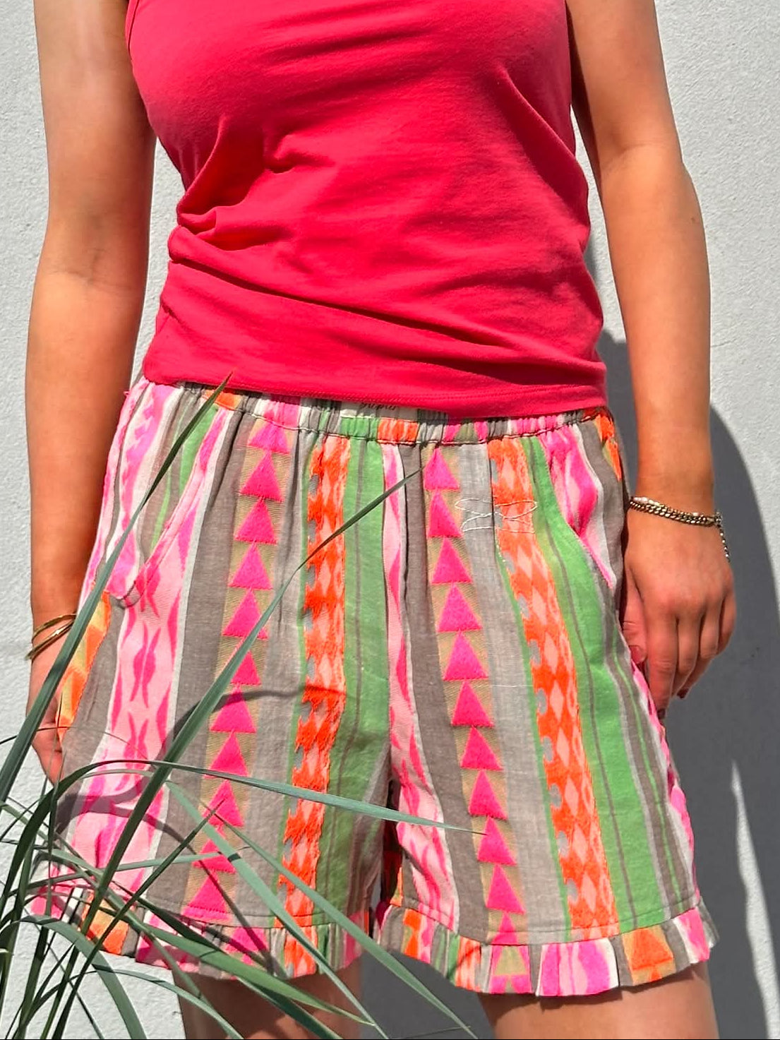 Gaspar 2601950 Honolulu shorts jacquard rose