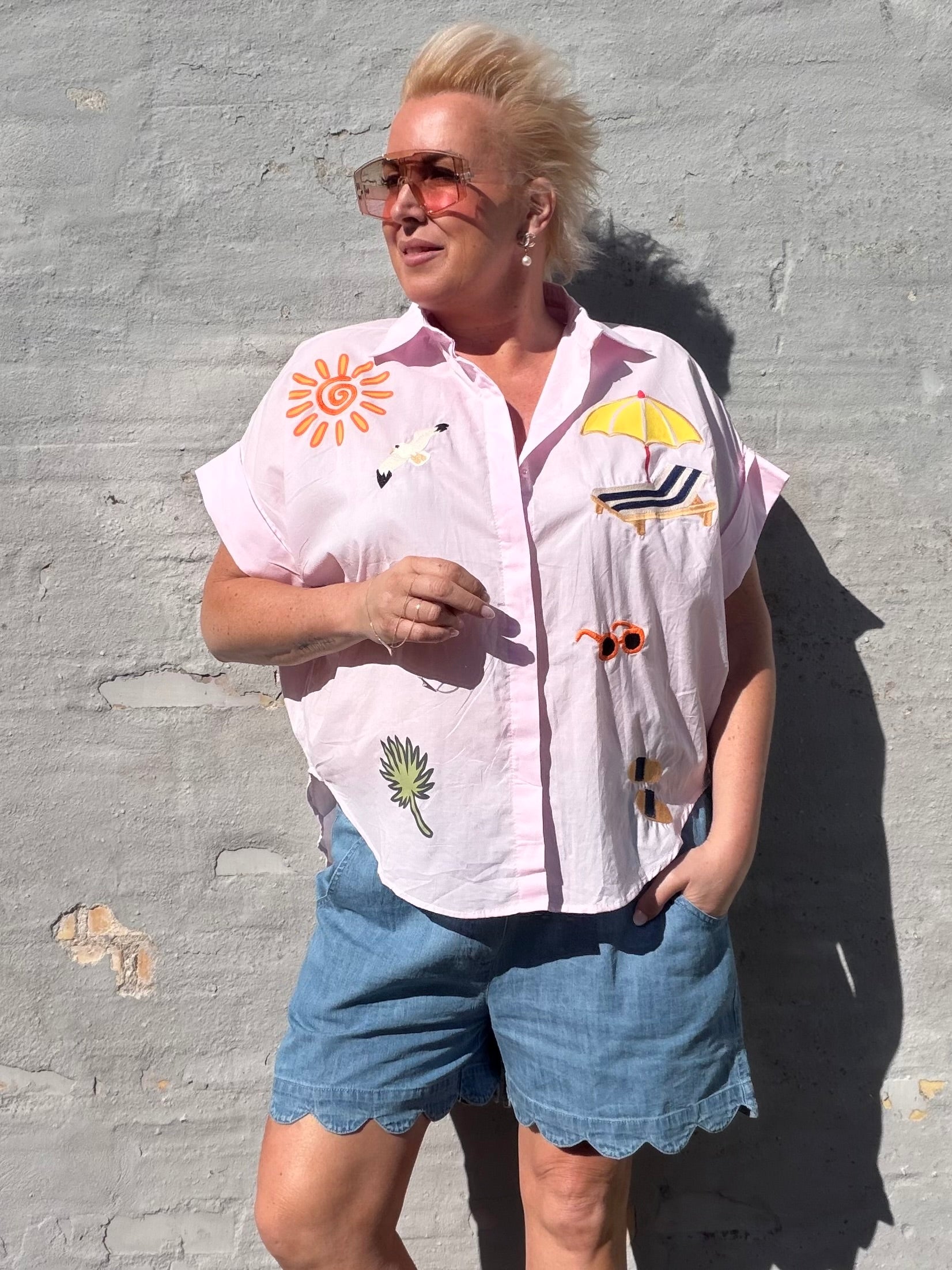 Beach 10085 shirt rose