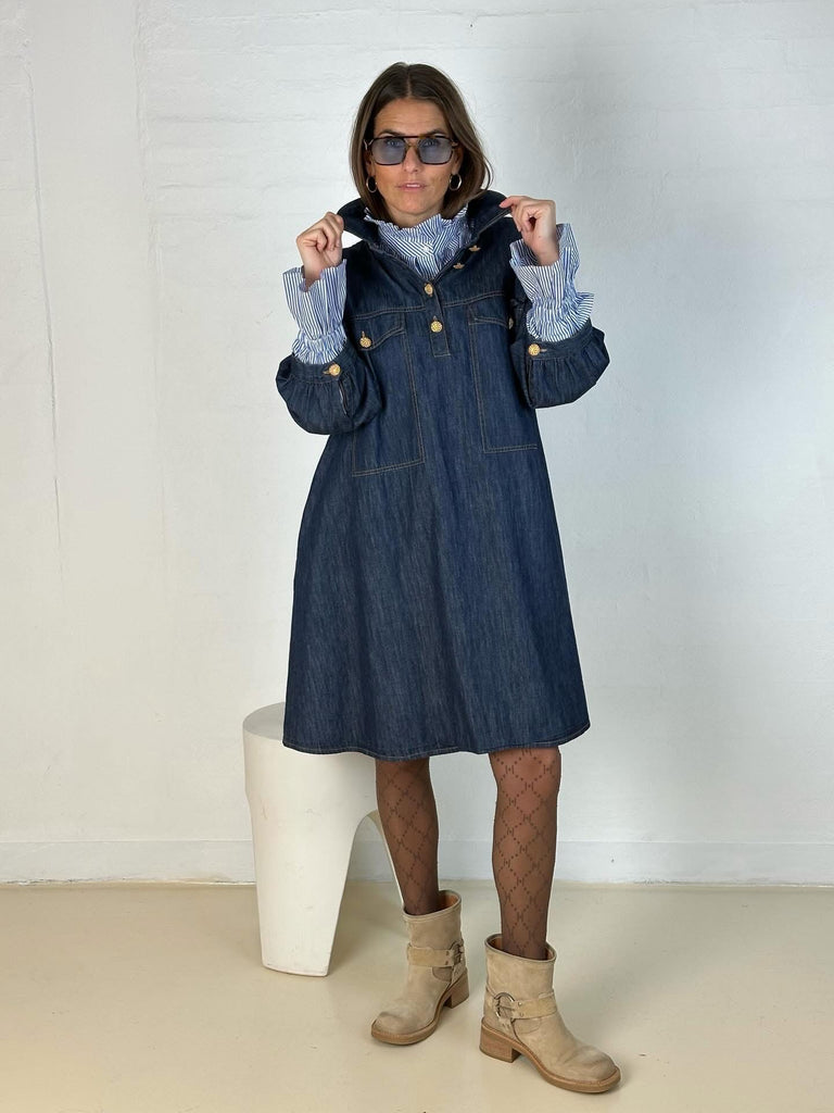 Gaspar 2507720 Rio denim dress dark