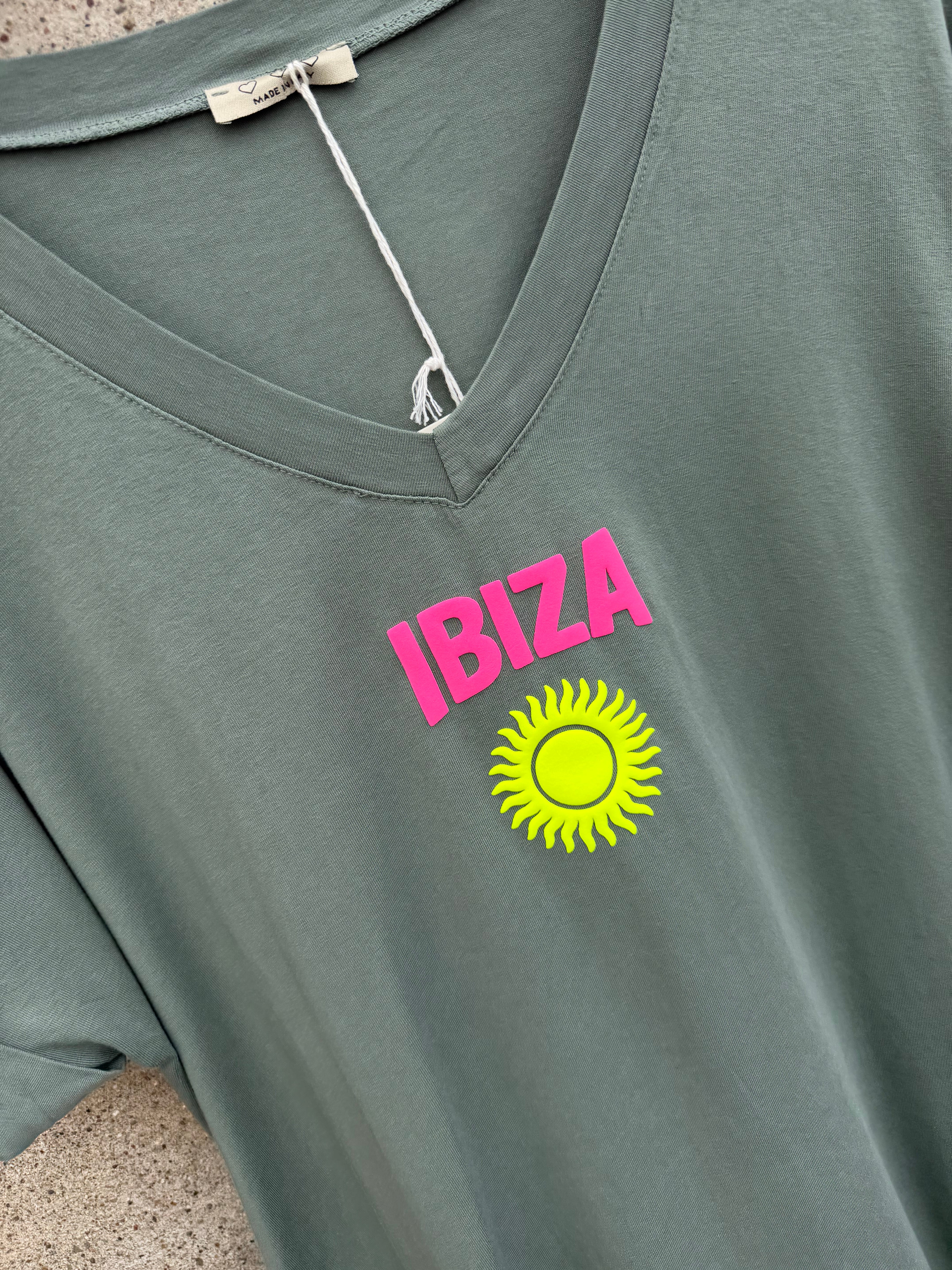 Ibiza beach dress dusty green