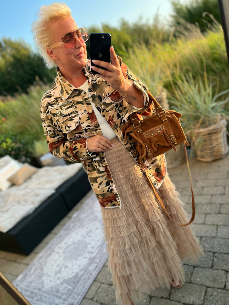 By Engbork Wonder tyl skirt Fudge