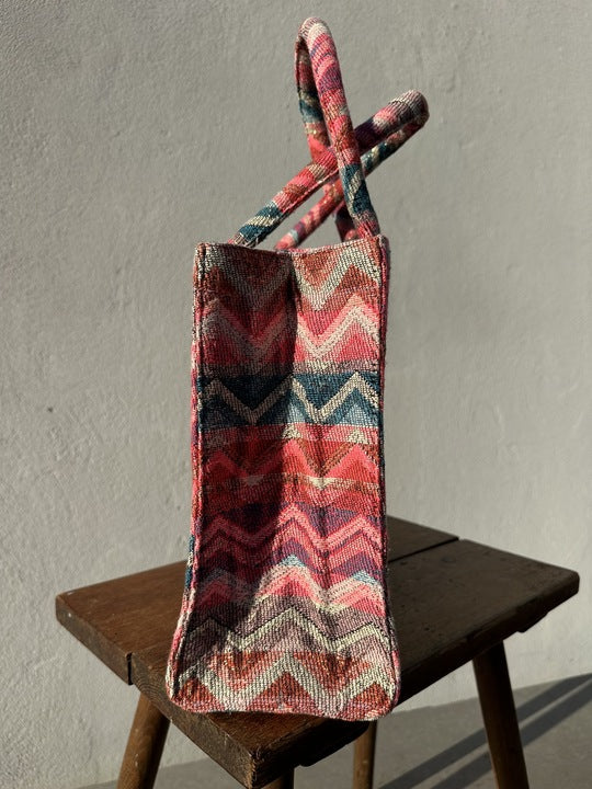 Gaspar 2601104 Tote bag jacquard pink