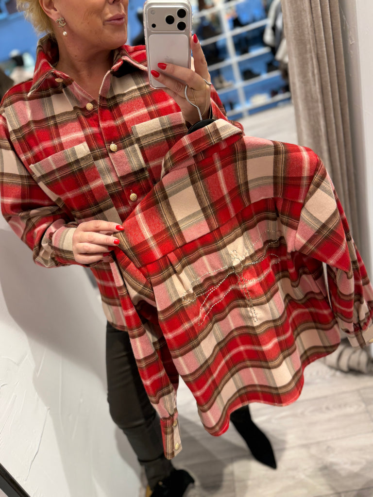 Gaspar 2510331 Malmø skjorte brushed red