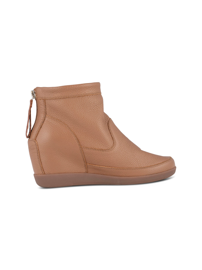 Woden Emmy leather støvle tan