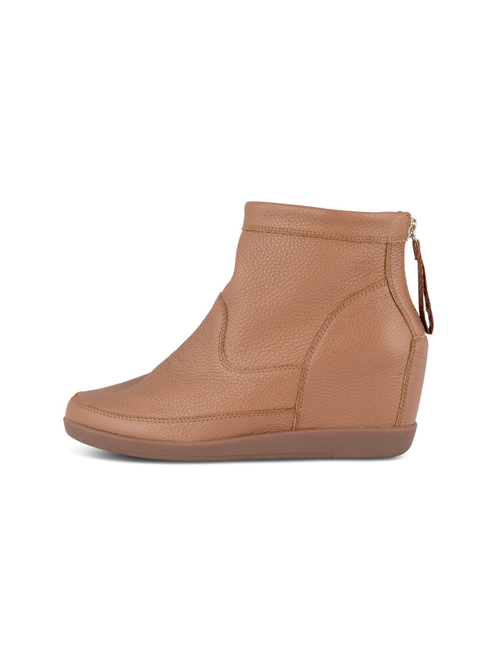 Woden Emmy leather støvle tan