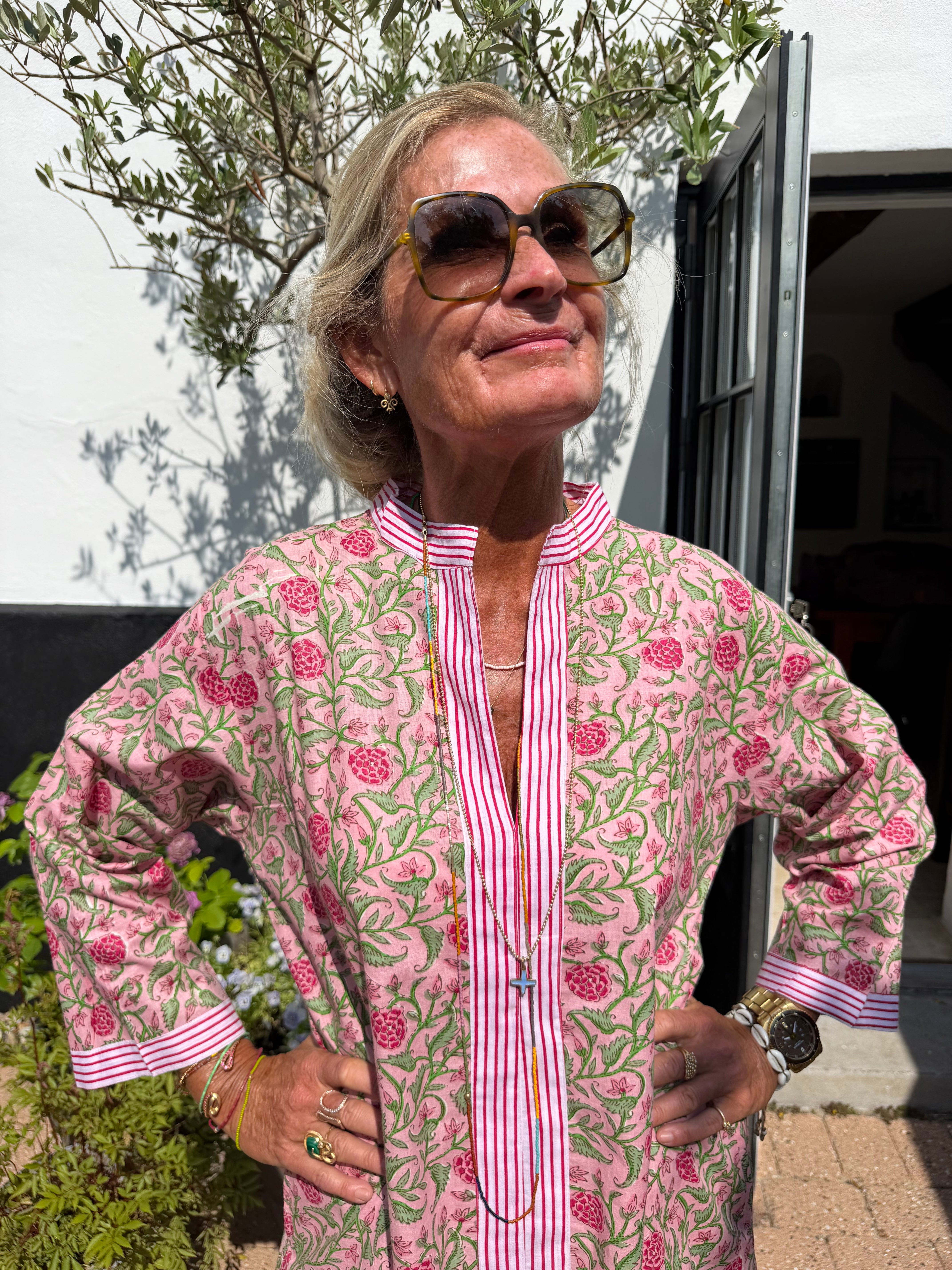 CABANA Living Inaya kaftan dress pink
