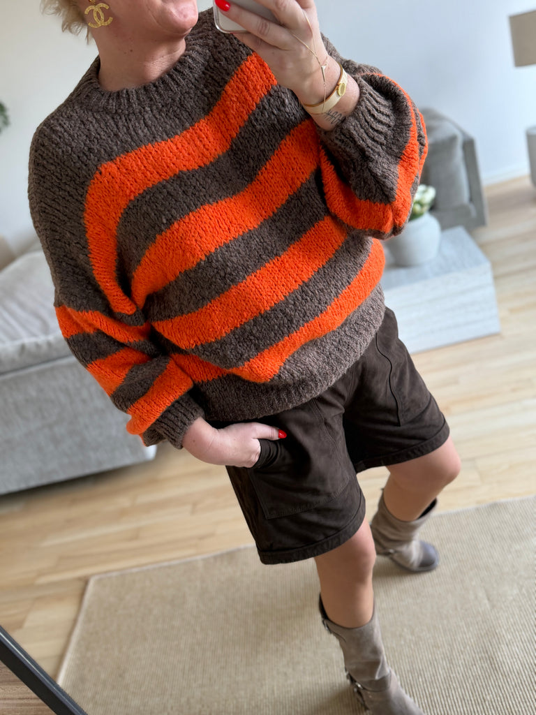 Boho Love B1314 strik stripe orange