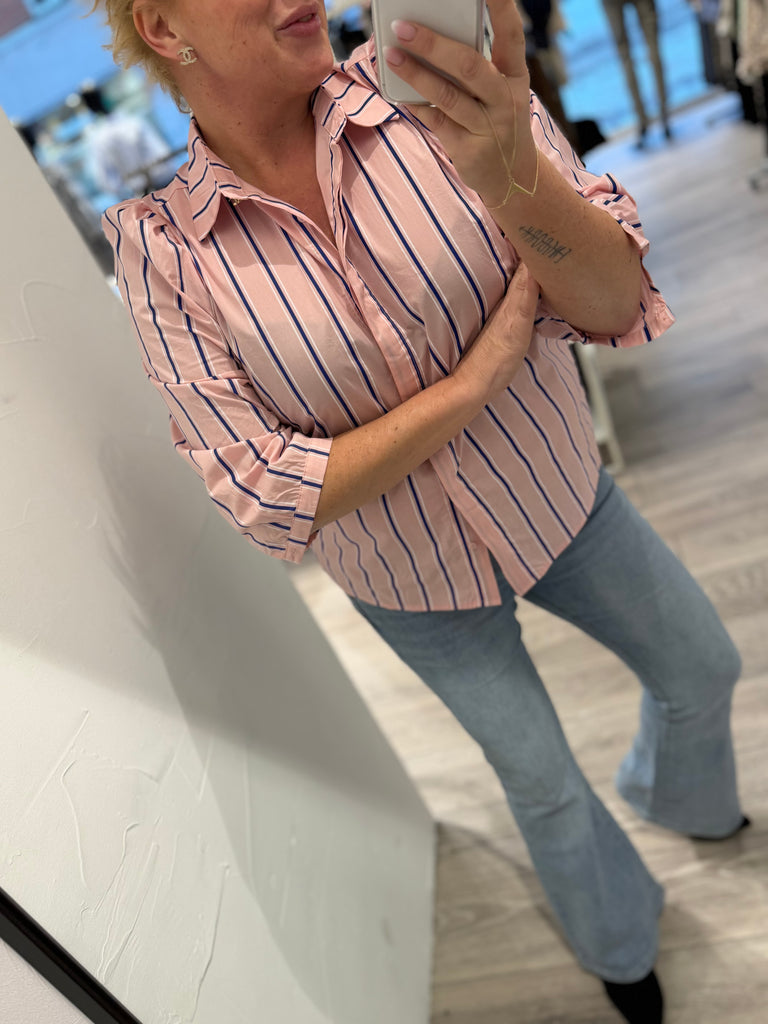 Liberte 21249 Flora blouse stripe rose