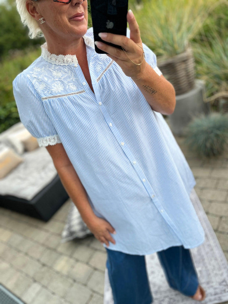 LECOCO 34712 Bengata kjole strib