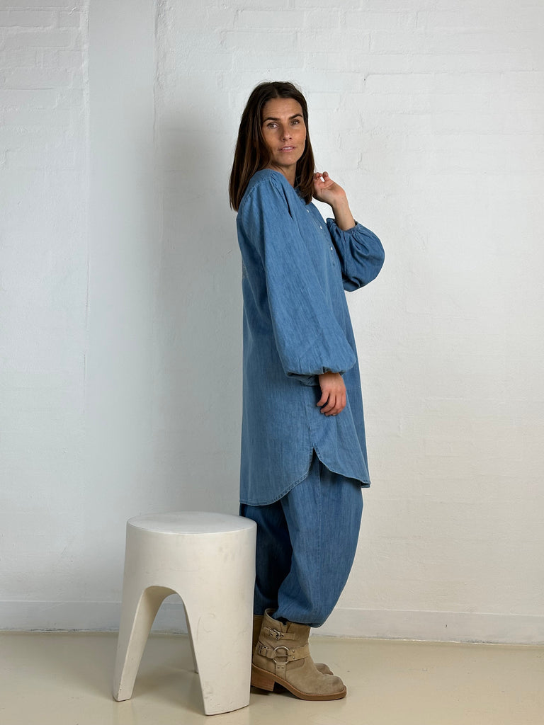 Gaspar 2510701 Pisa tunic dress light