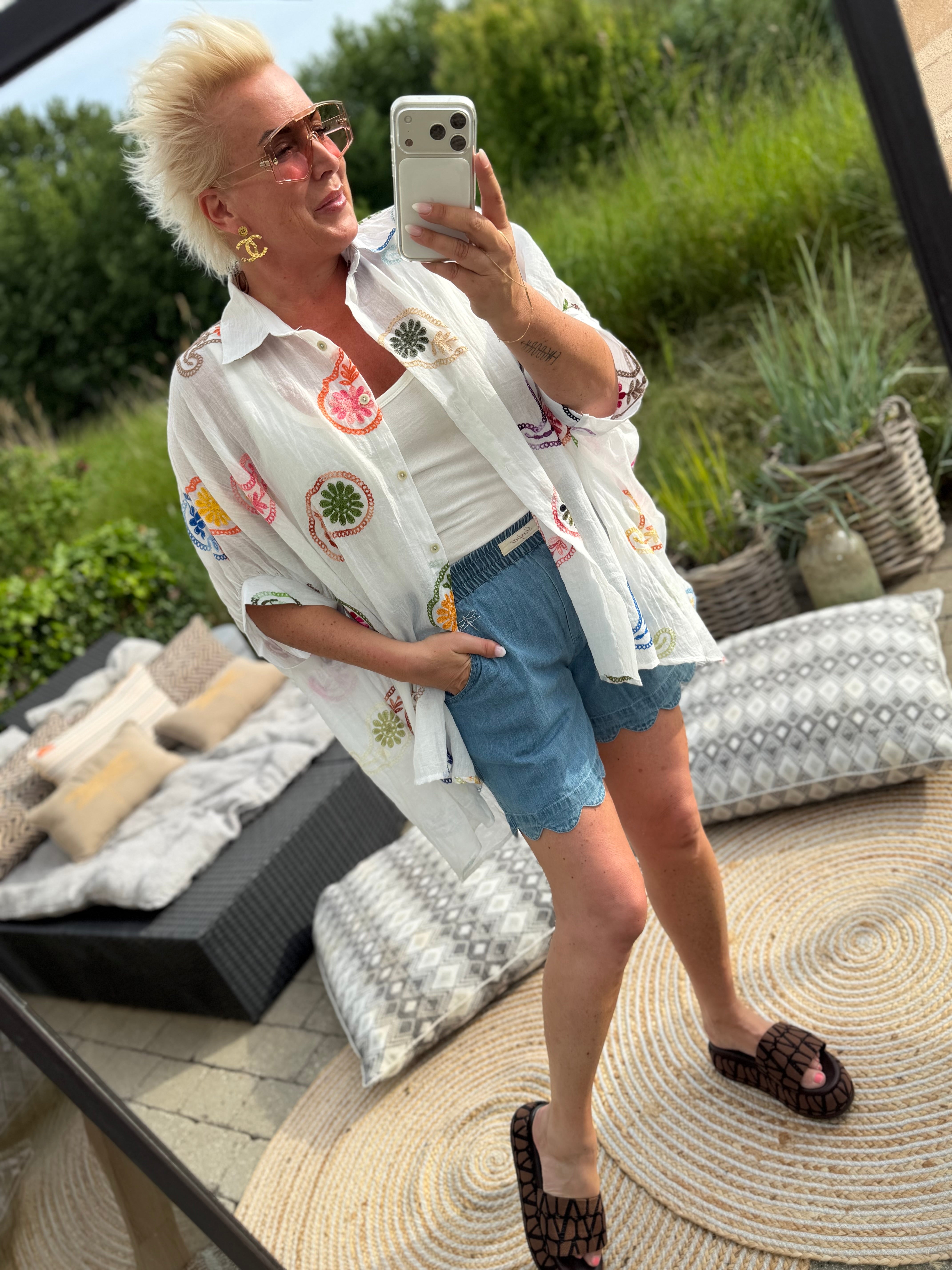 Jasmin 10091 big shirt paisley mix