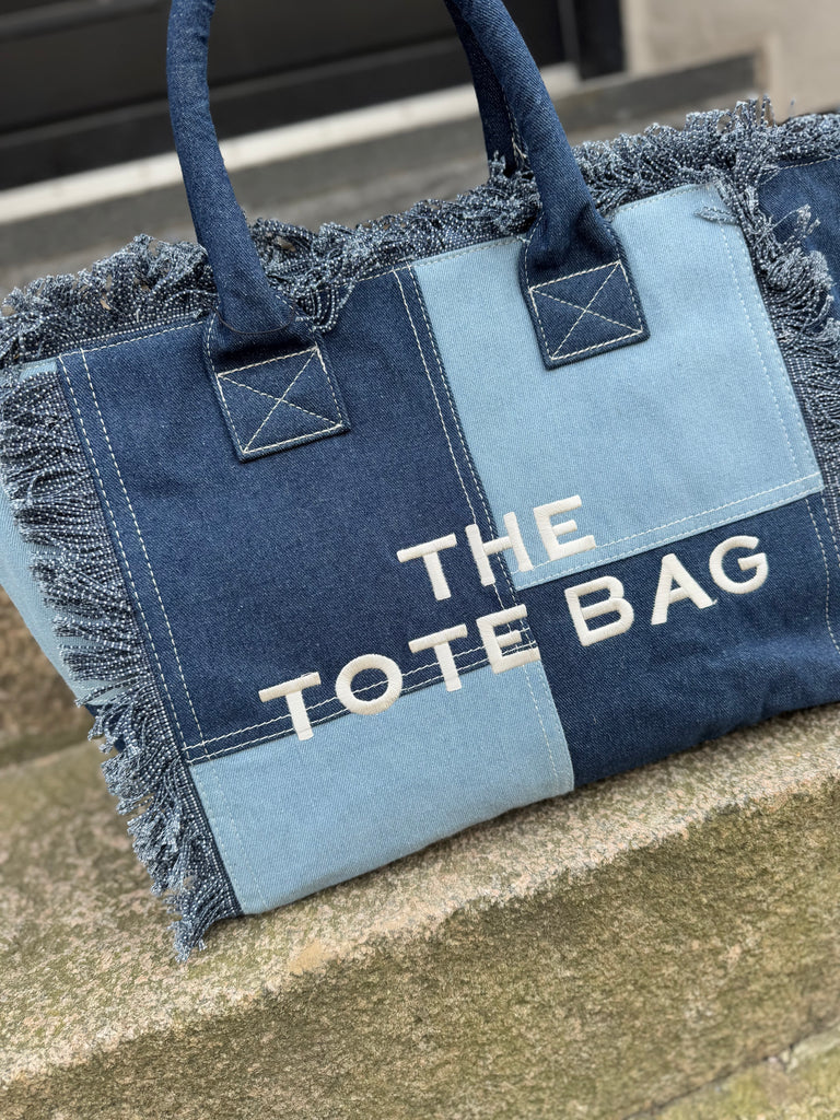 Qnuz TOTE BAG denim blue