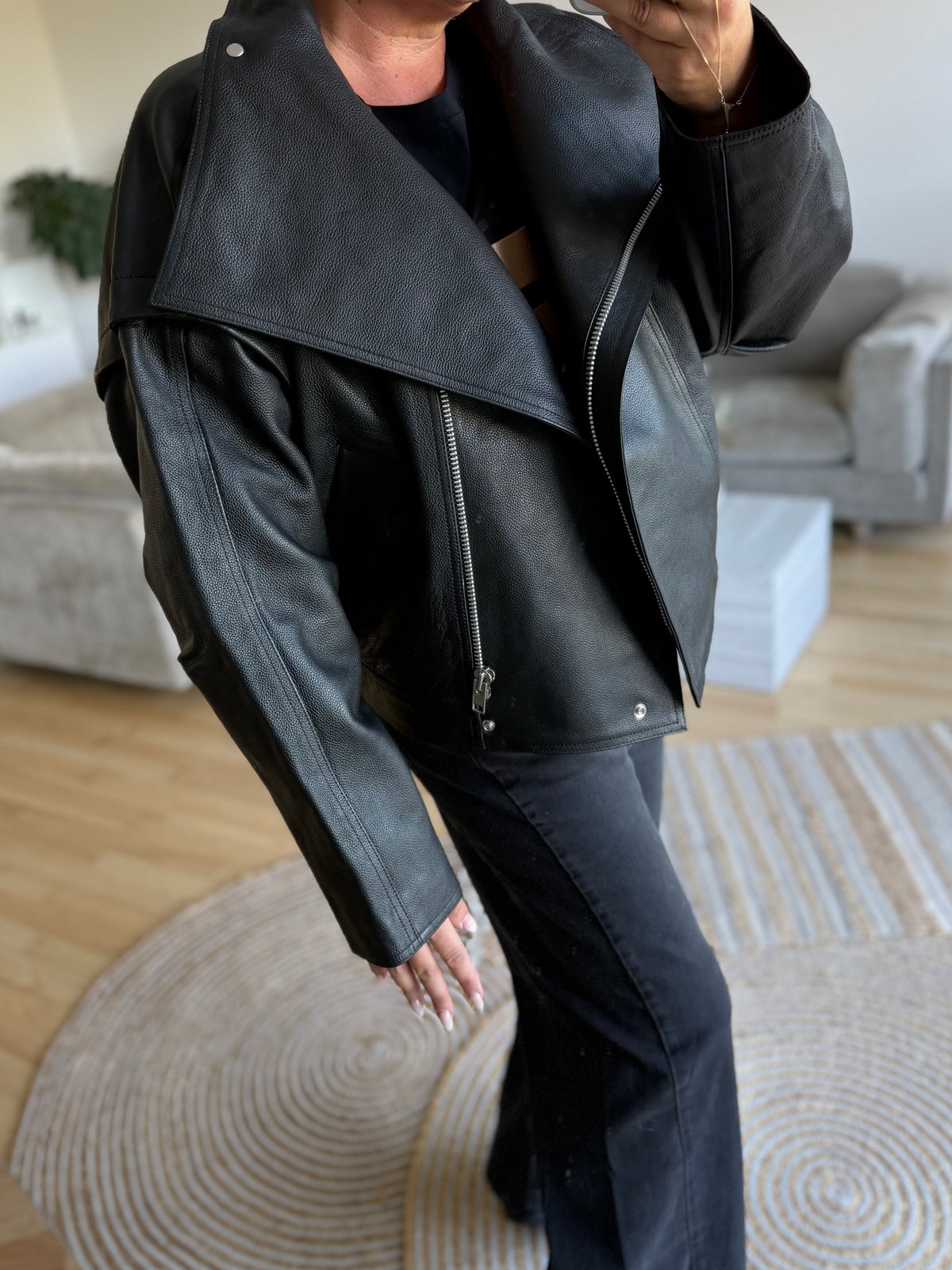 Sofie Schnoor SNOS757 Nikita leather jacket black