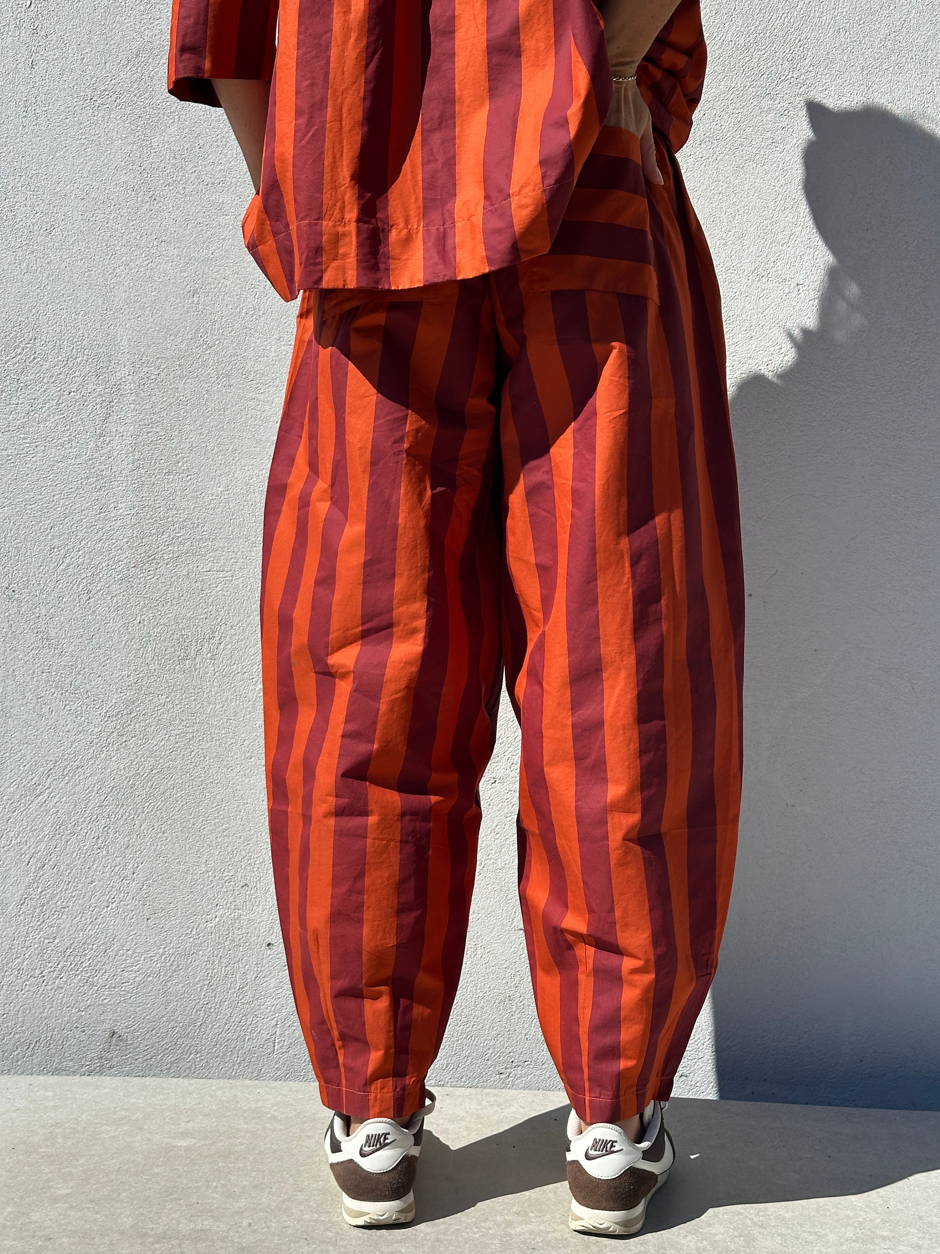 Gaspar 2607922 Colorado stripe pants burnt sienna