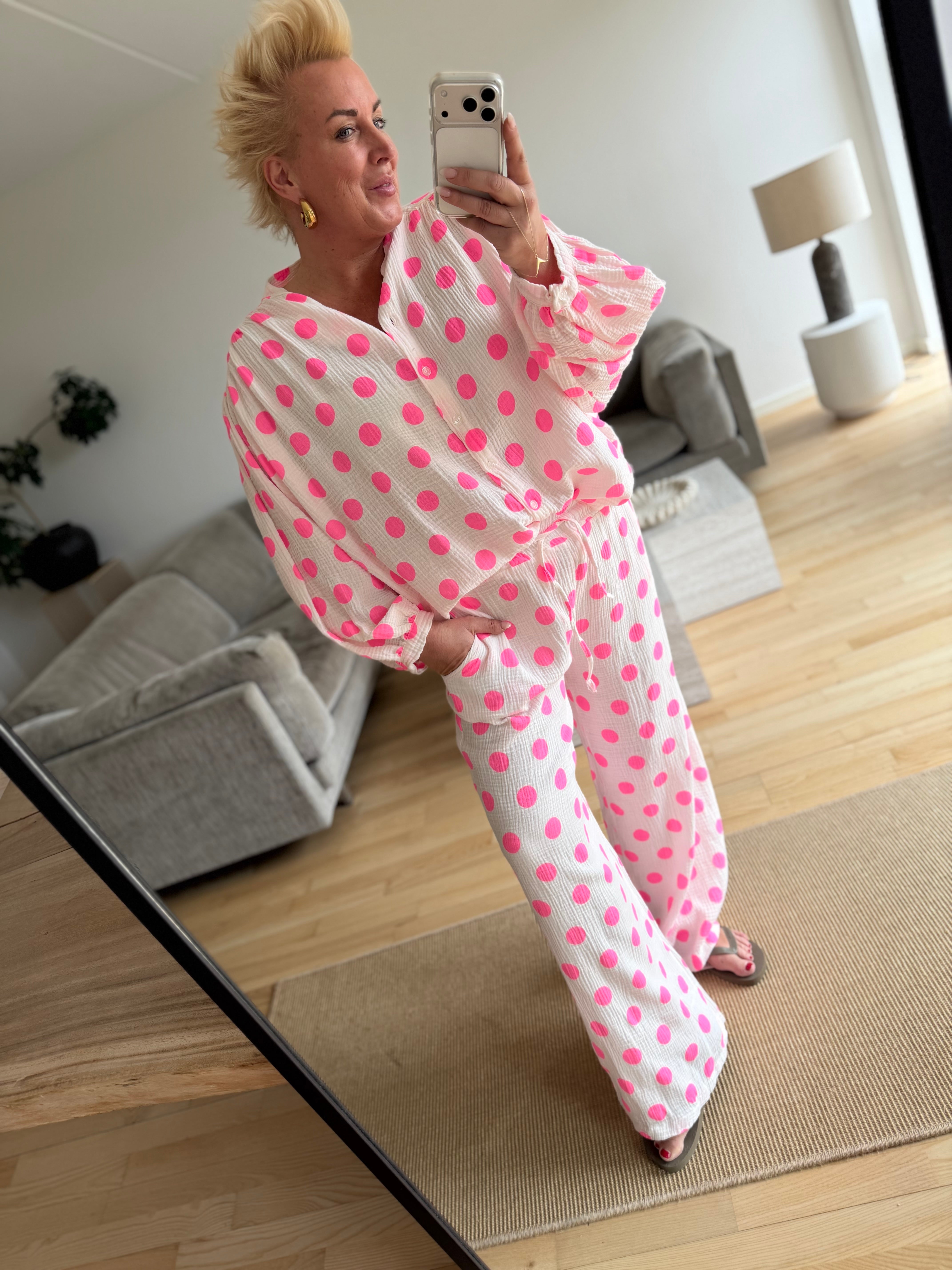 Boho Love B1358 Bomb pants dot pink