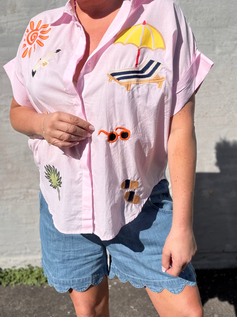 Beach 10085 shirt rose