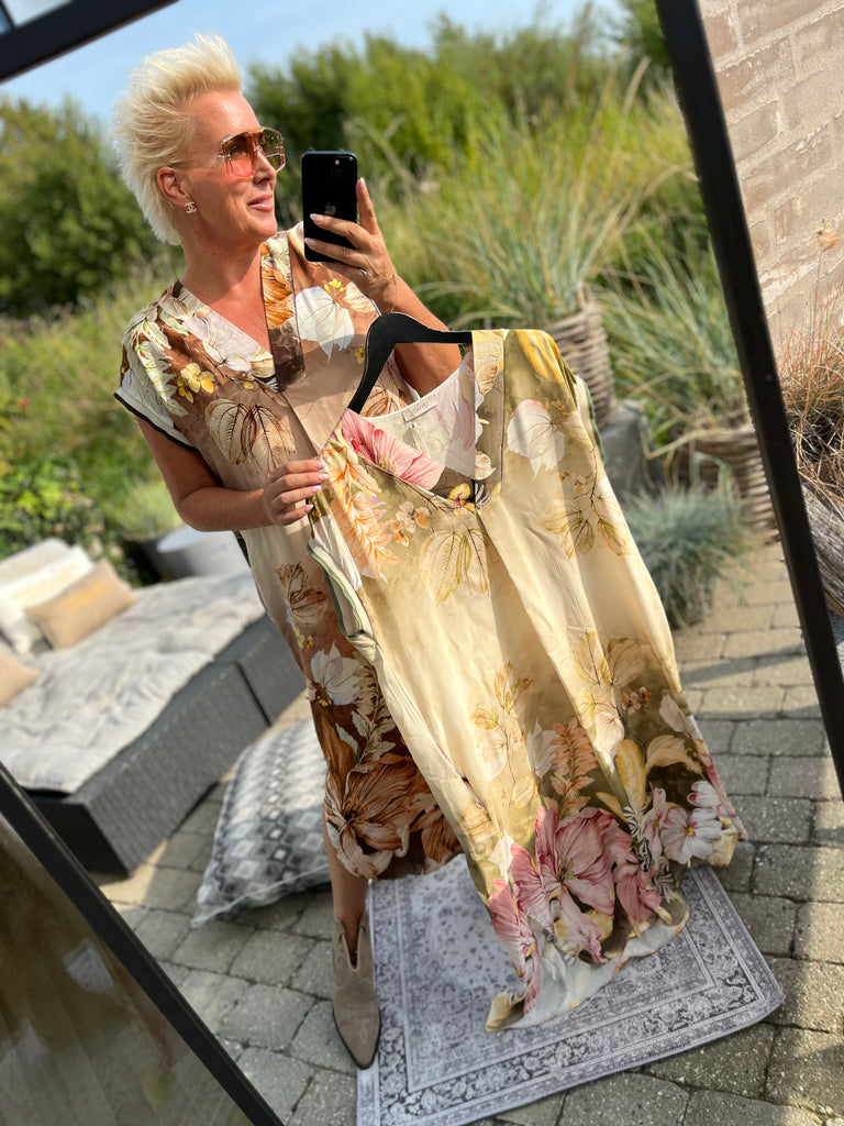 LECOCO 34806 Crista kjole brown