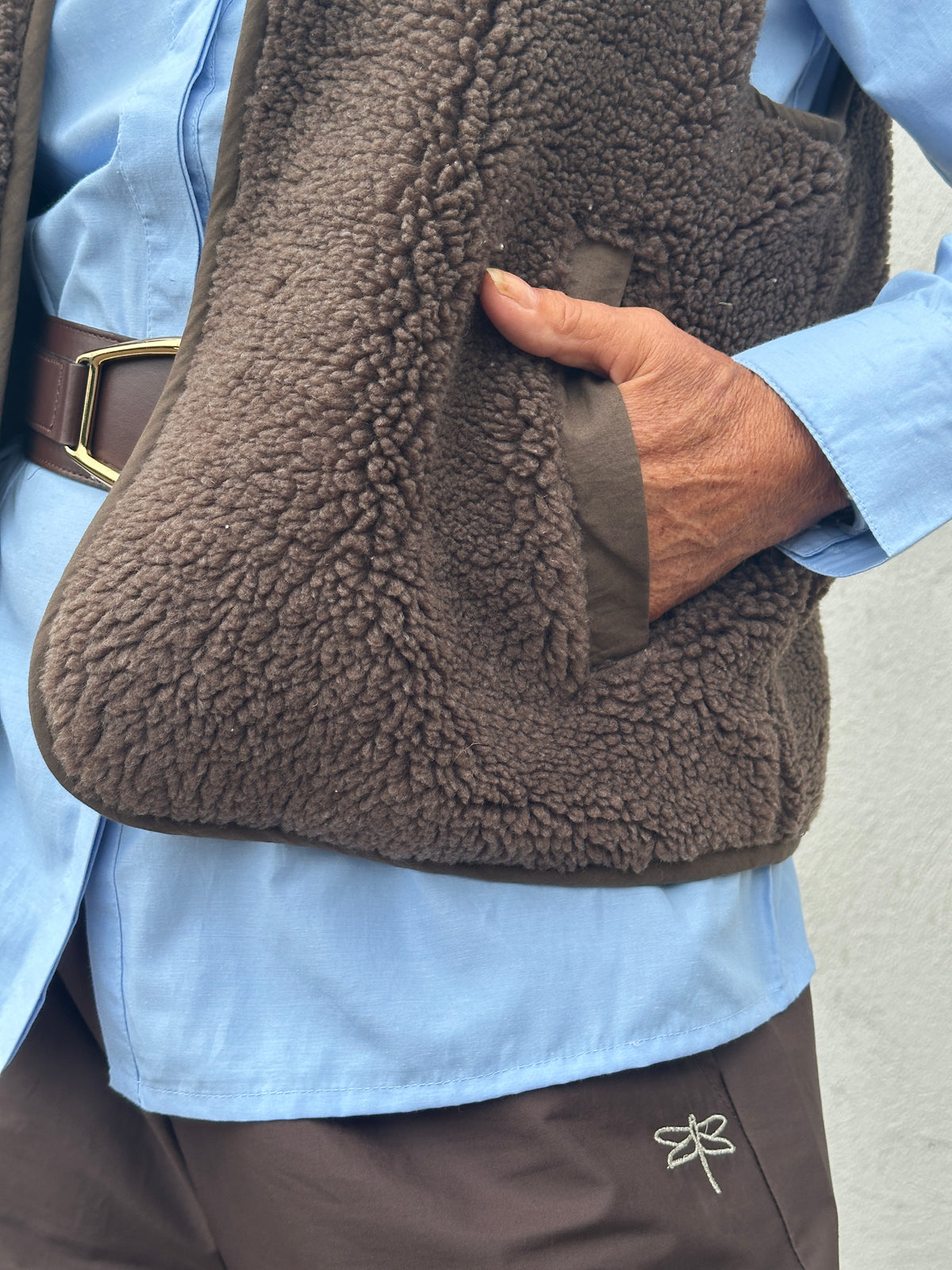 Gaspar 2607362 Duffy waistcoat dusty brown