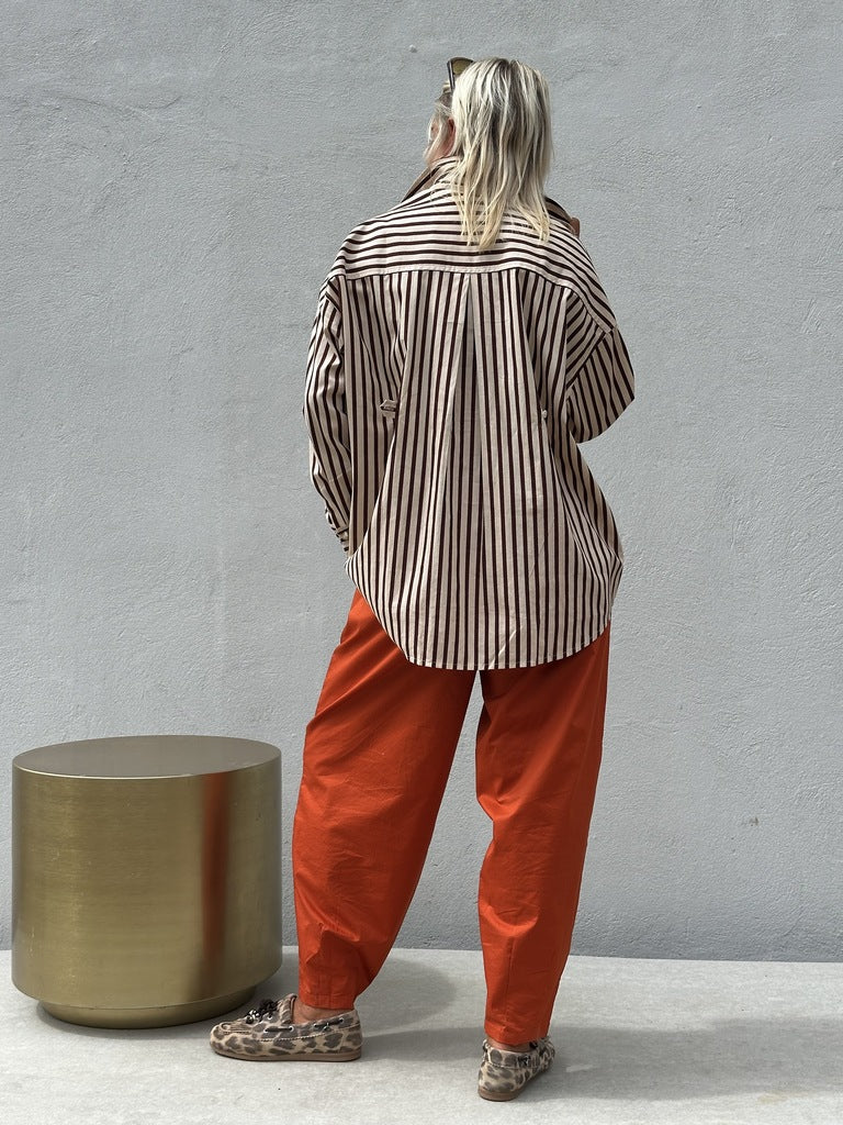 Gaspar 2601724 Sevilla shirt stripe brown